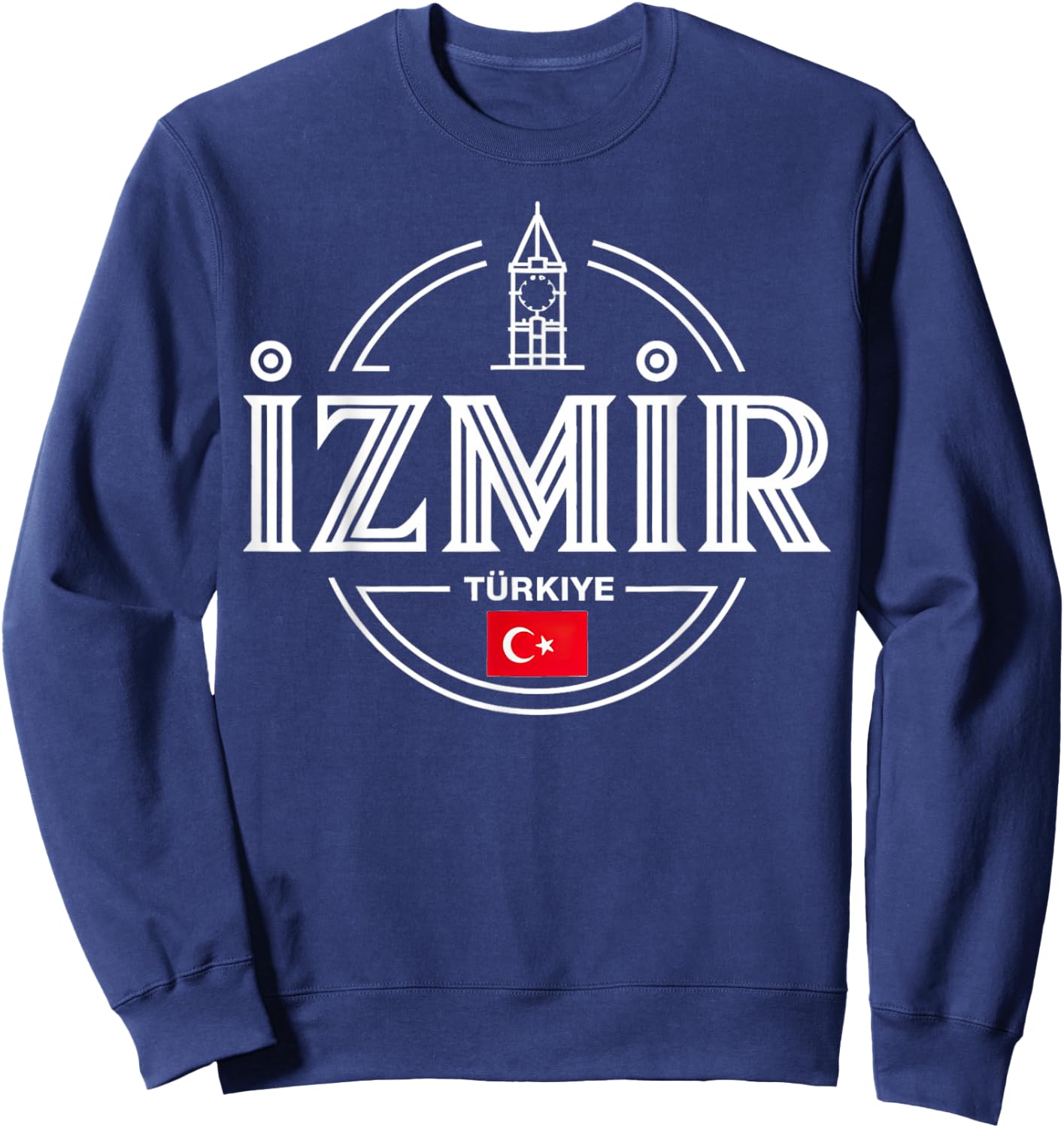 Izmir Türkiye Turkey City Adventure Icon Sweatshirt - Sweatshirt | Navy