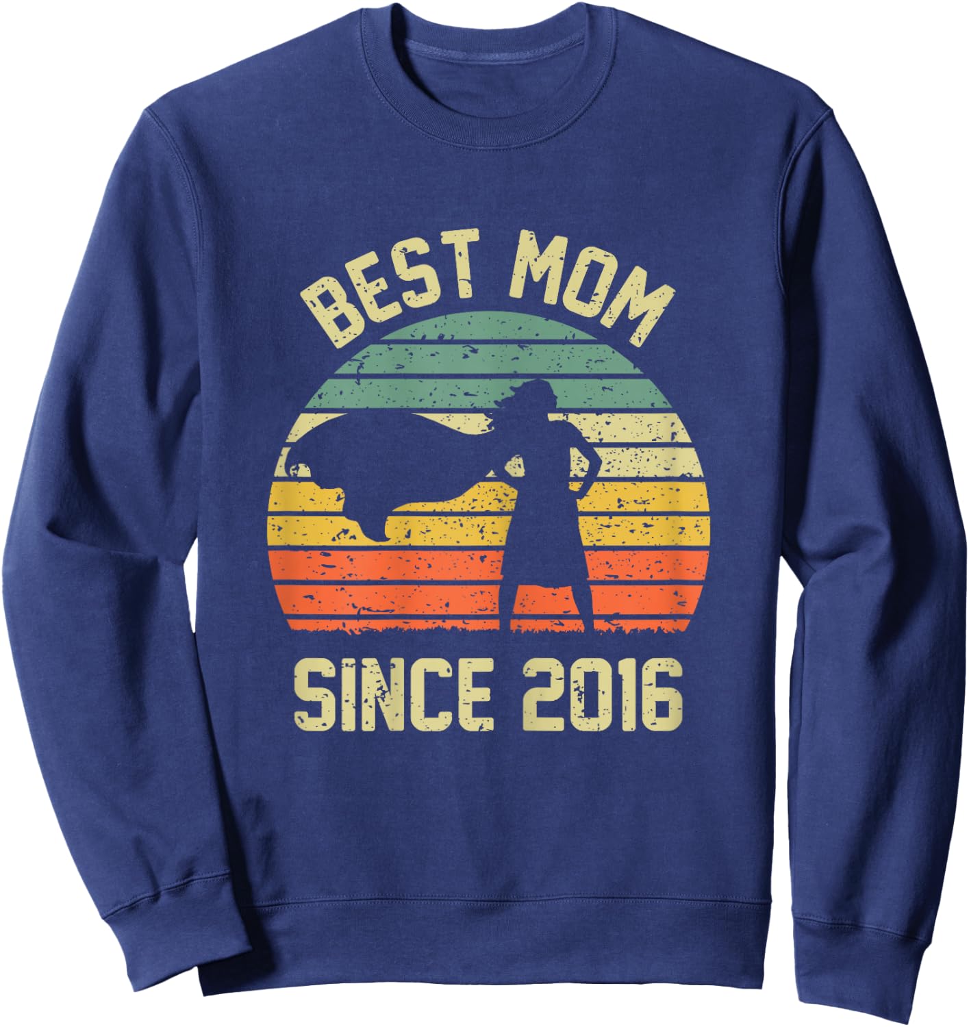 Best Mom Since 2016 Shirt Mom Mama Mommy Gifts Mothers Day Sweatshirt - Sweatshirt | Navy
