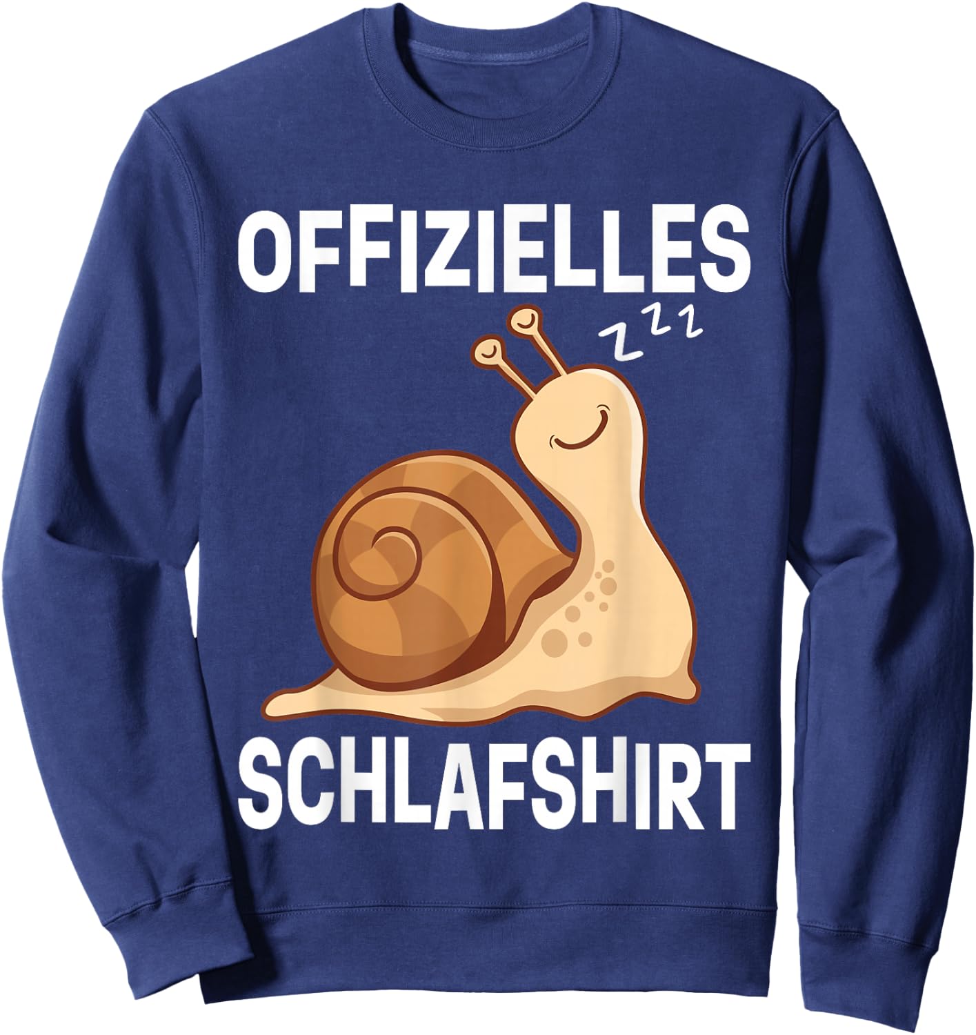 Official Snail Sleep Shirt Pyjamas Snail Sweatshirt - Sweatshirt | Navy