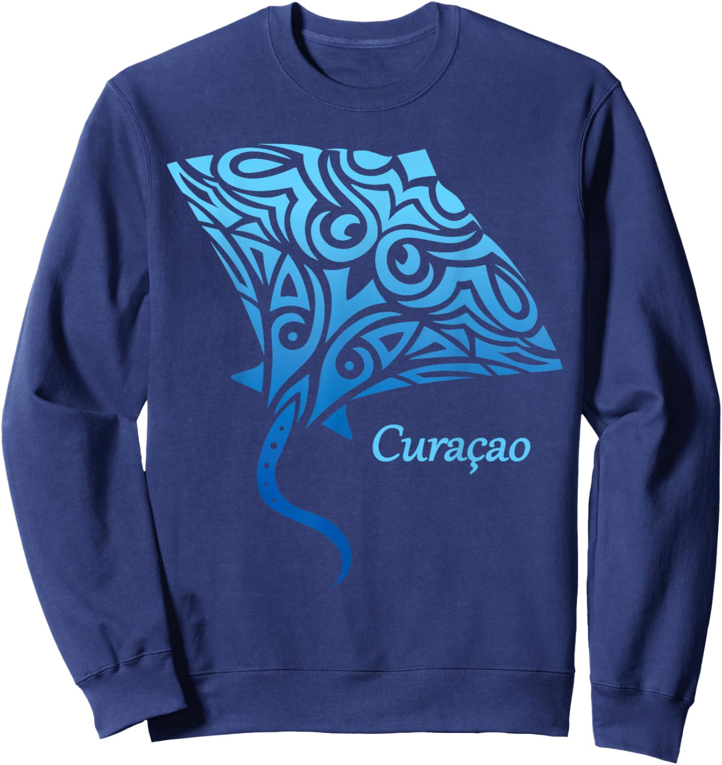 Curacao Stingray Girls Boys Toddler Souvenir Sweatshirt - Sweatshirt | Navy