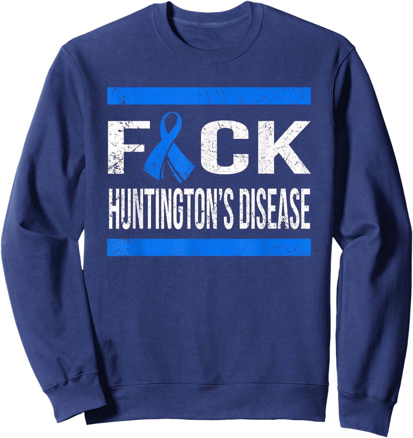 Support Huntington's Disease awareness t shirt Sweatshirt - Sweatshirt | Navy