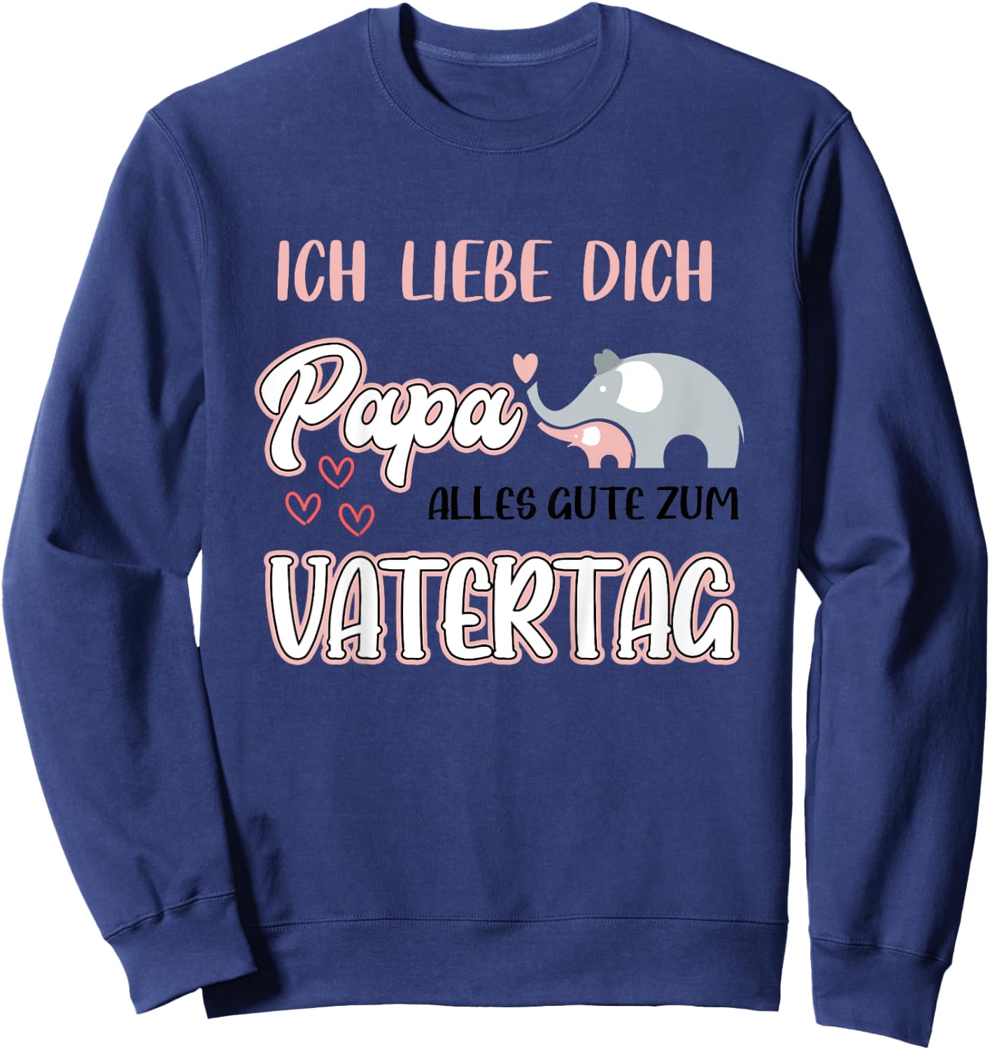 Kinder ich liebe dich papa alles gute zum vatertag Sweatshirt - Sweatshirt | Navy