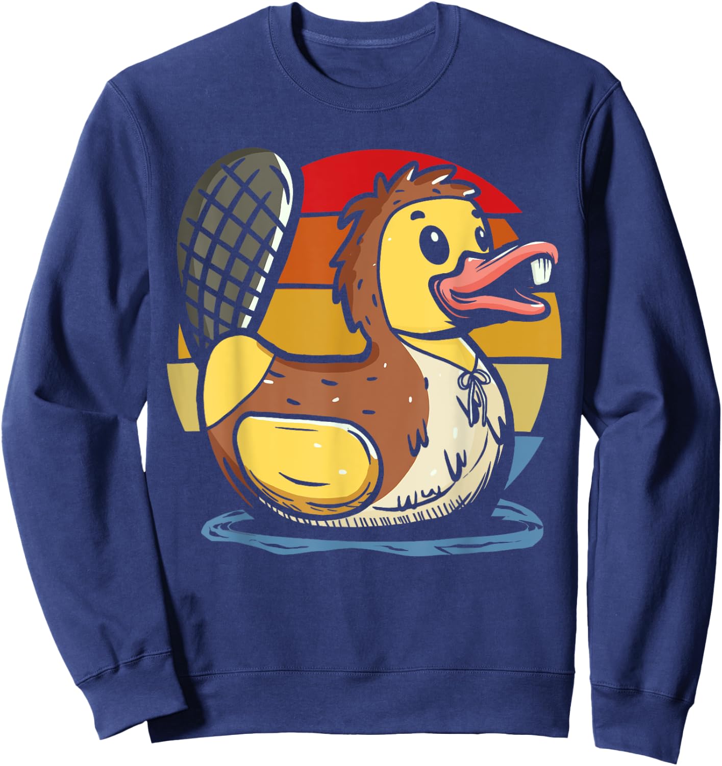 Beaver Rubber Duck Duckling Sweatshirt - Sweatshirt | Navy