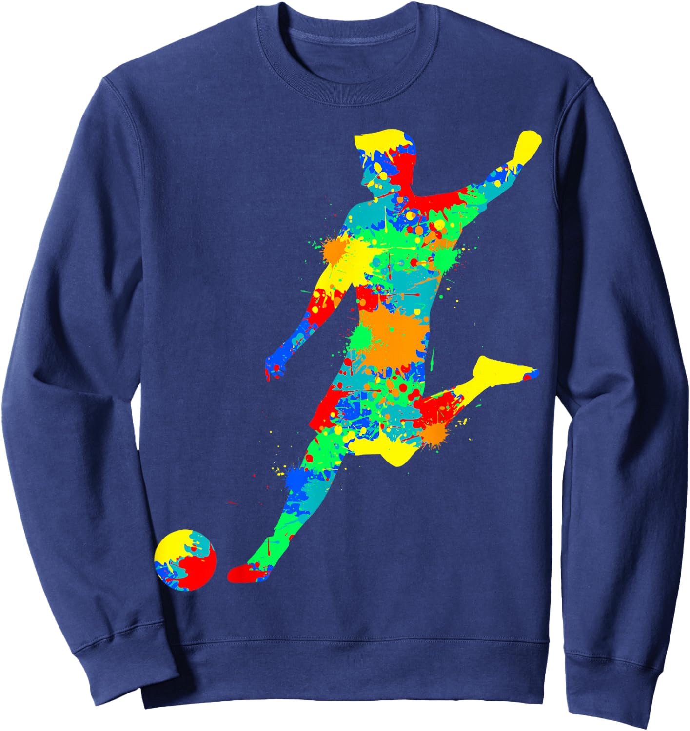 Fußball Fußballer Jungen Kinder Sweatshirt - Sweatshirt | Navy
