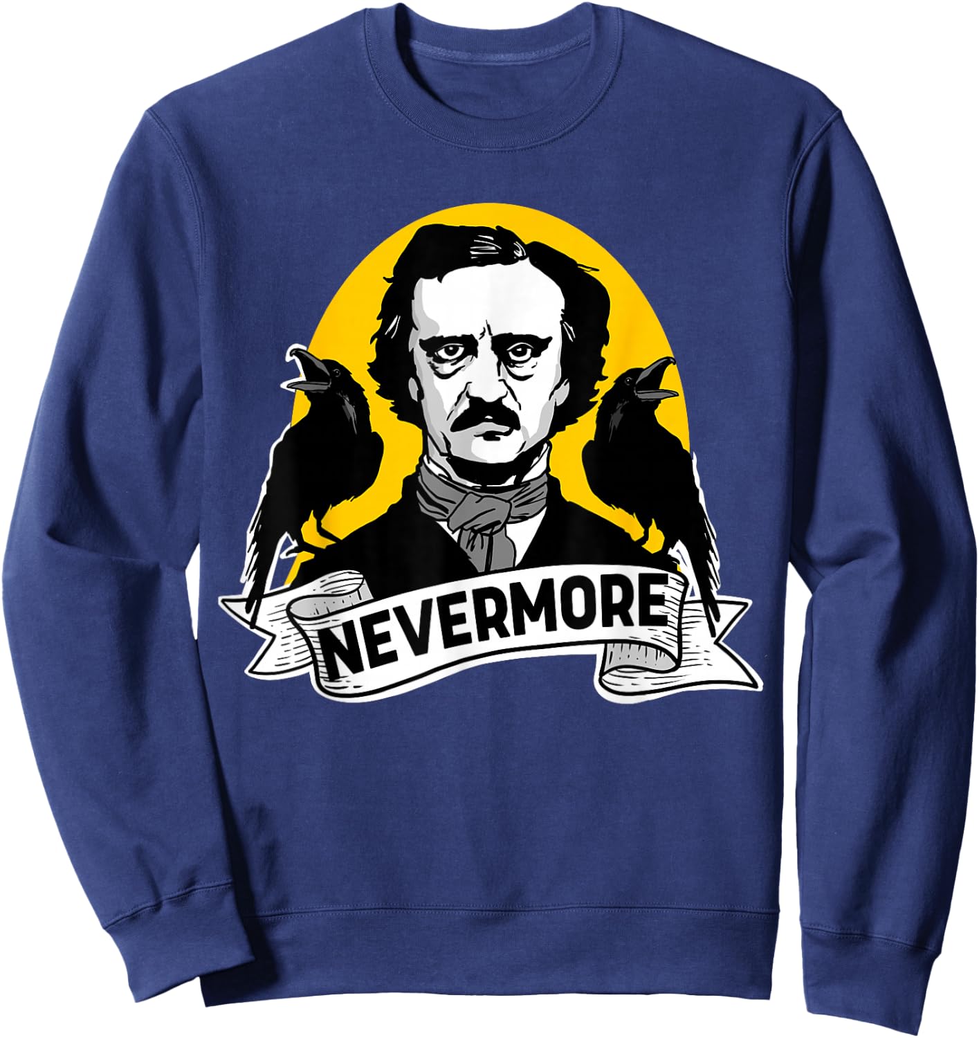 Nevermore Edgar Allan Poe Nevermore Sweatshirt - Sweatshirt | Navy