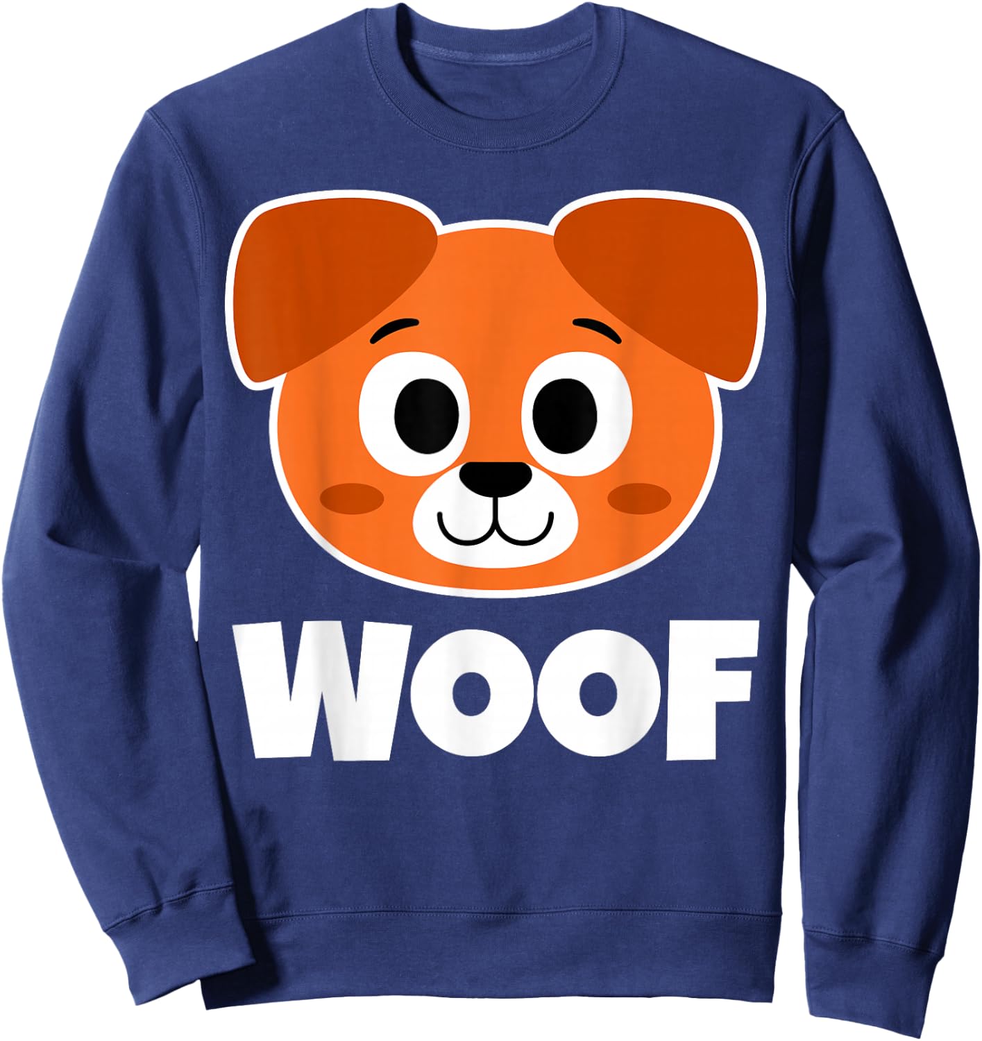 WOOF Puppies Stuff | Puppy Dog Stuff | Kids Puppy Sweatshirt - Sweatshirt | Navy