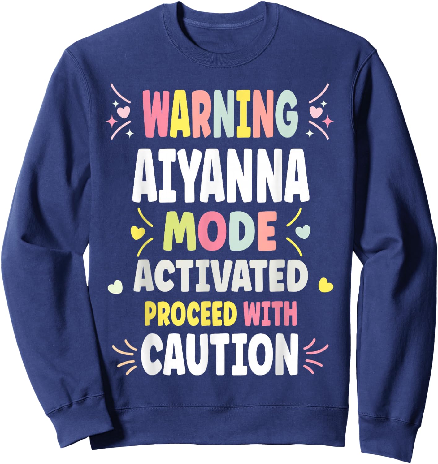 AIYANNA Personalized Women's Gift Custom AIYANNA Sweatshirt - Sweatshirt | Navy