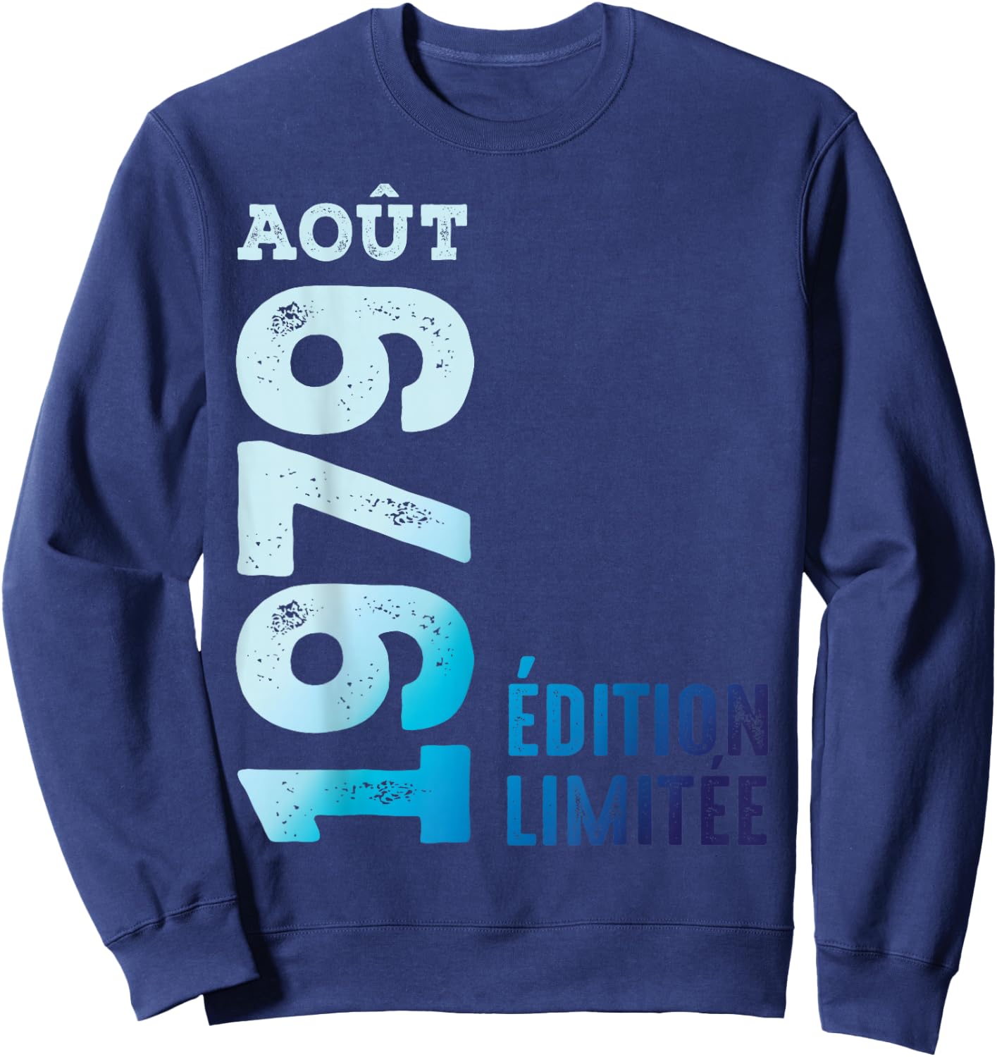 Limited Edition 1979 August 1979 Retro Year 1979 Vintage , Black, S Sweatshirt - Sweatshirt | Navy