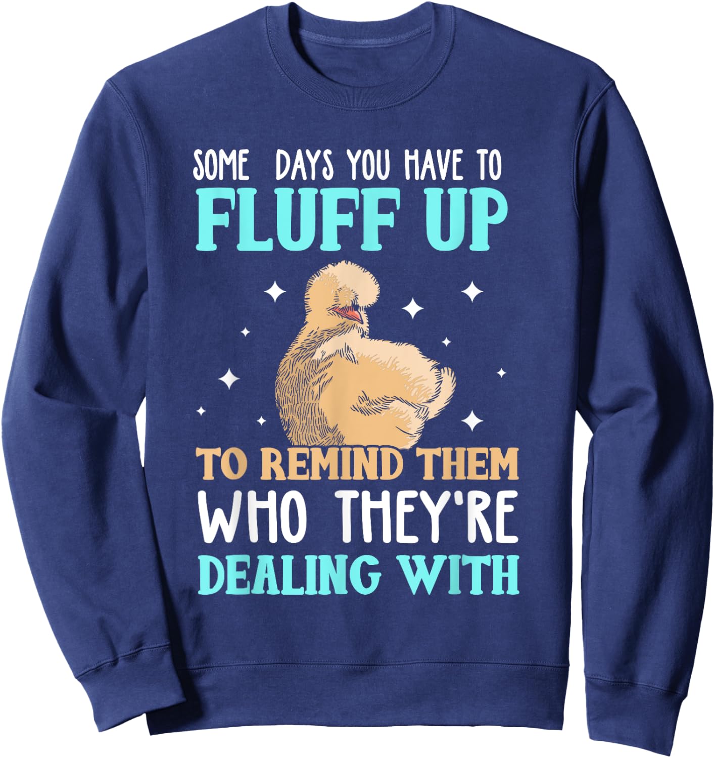 Silkie chicken Sweatshirt - Sweatshirt | Navy