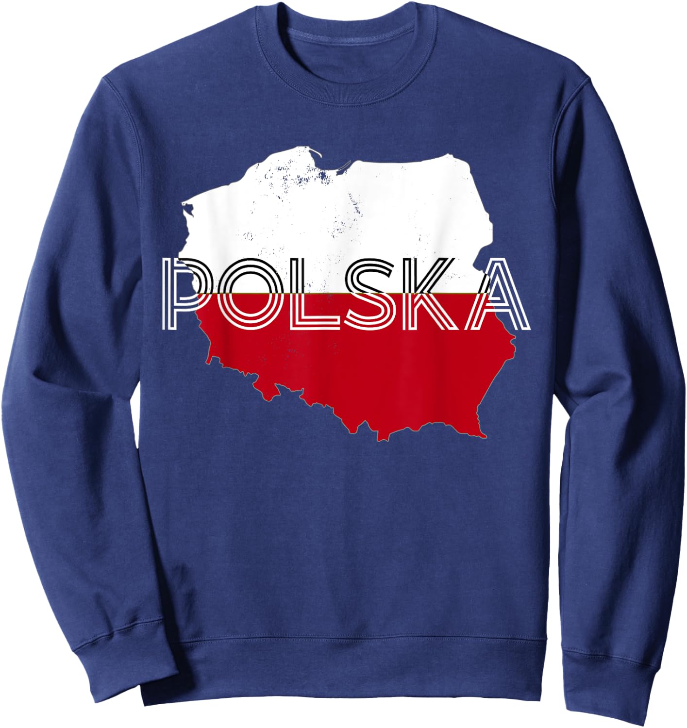 Poland For Gift Poland Poland Warsaw Flag , Black, S Sweatshirt - Sweatshirt | Navy