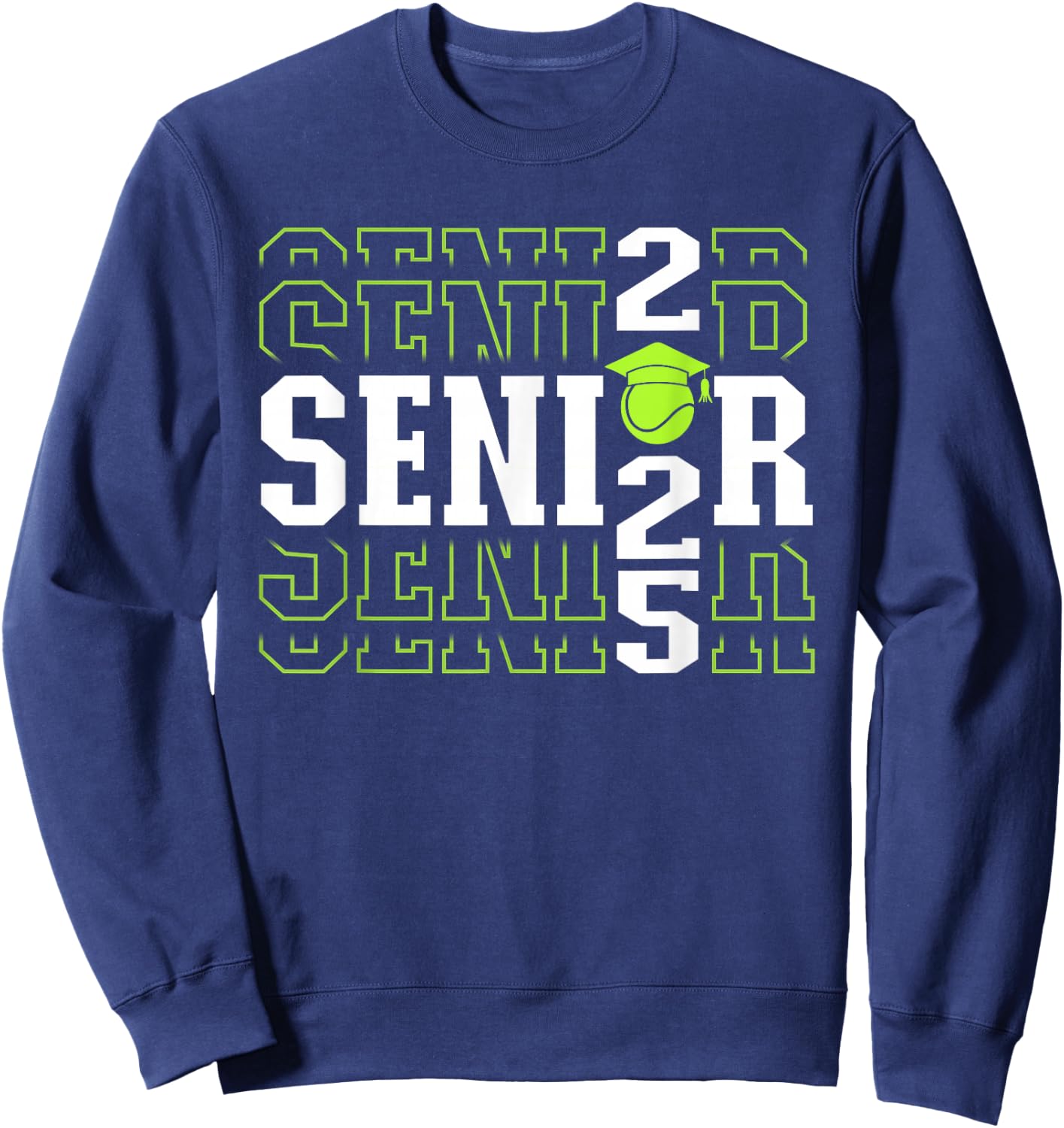 Class of 2025 Tennis Senior Sweatshirt - Sweatshirt | Navy