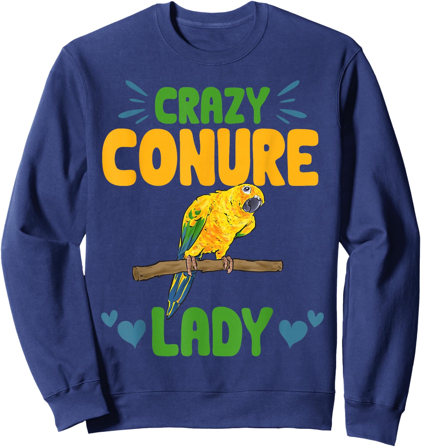 Parrot Parakeet Bird Sweatshirt - Sweatshirt | Navy