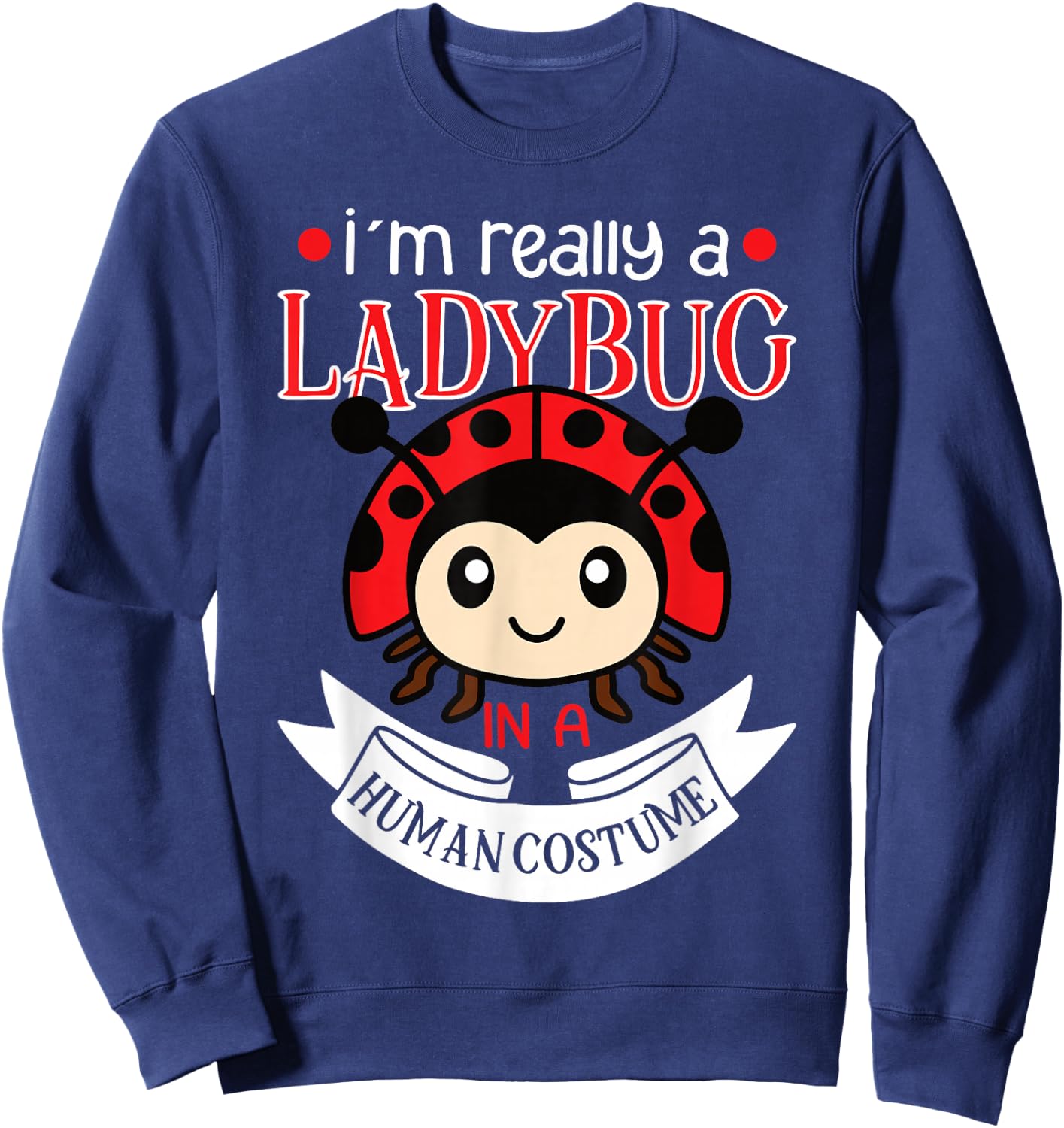 Ladybug Ladybugs Entomology Insect Sweatshirt - Sweatshirt | Navy