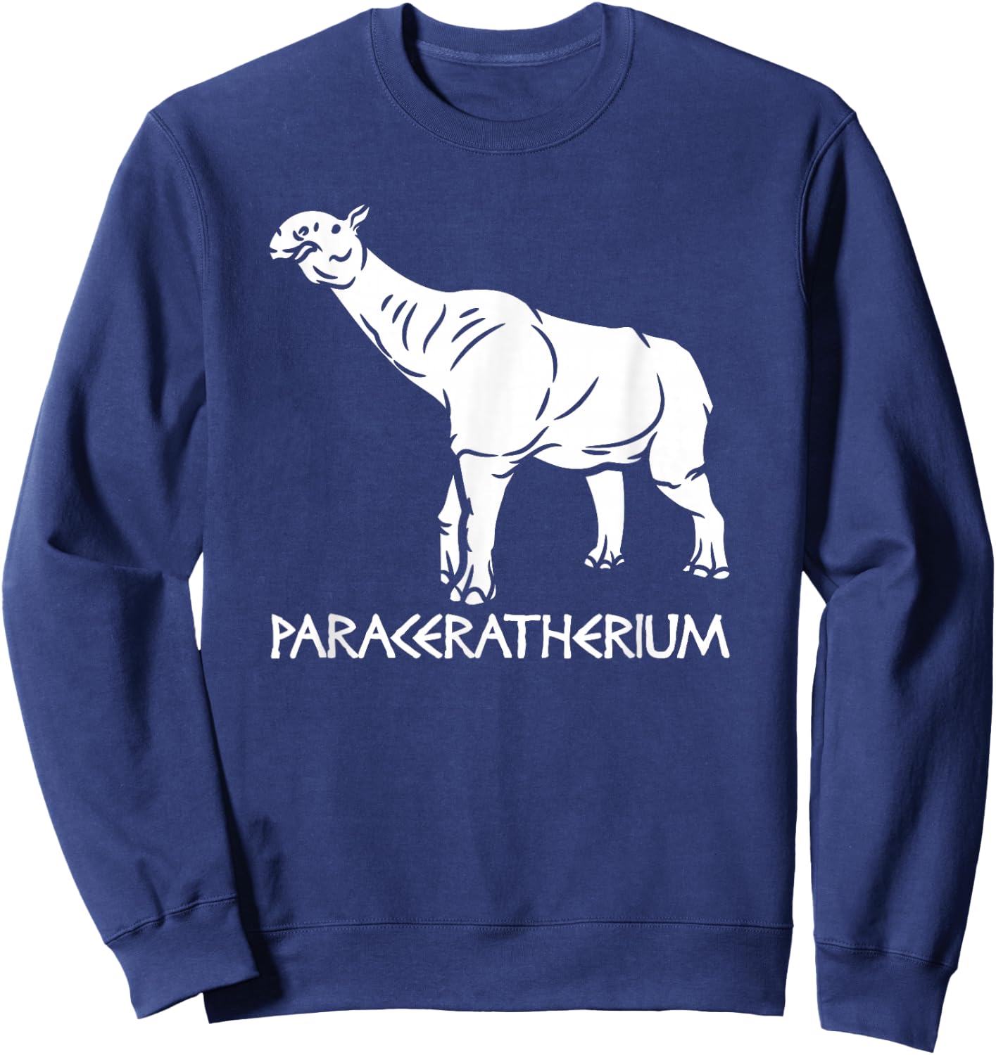 Paraceratherium - Extinct Animal Rhino Paleontology Sweatshirt - Sweatshirt | Navy