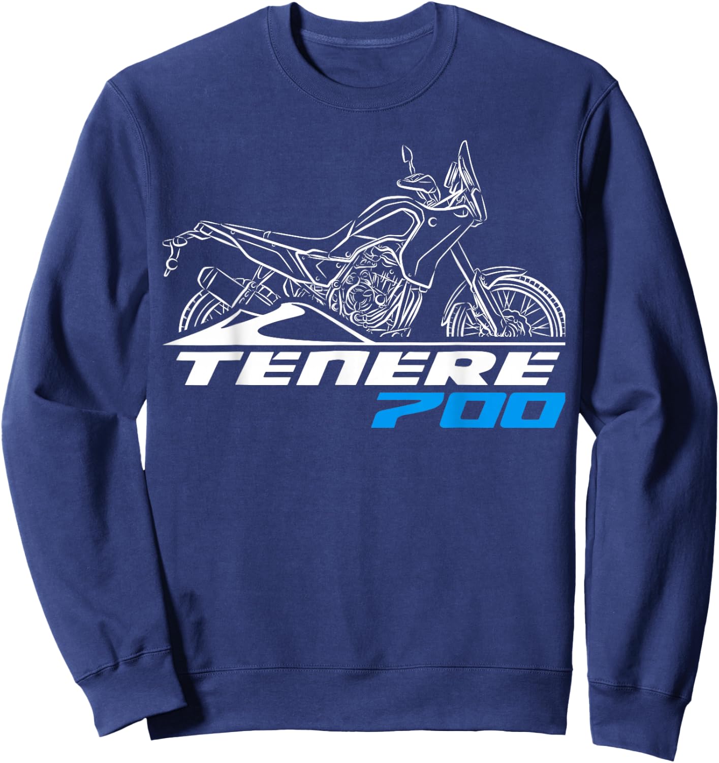Tenere 700 for Adventure Motorcycle Riders Sweatshirt - Sweatshirt | Navy