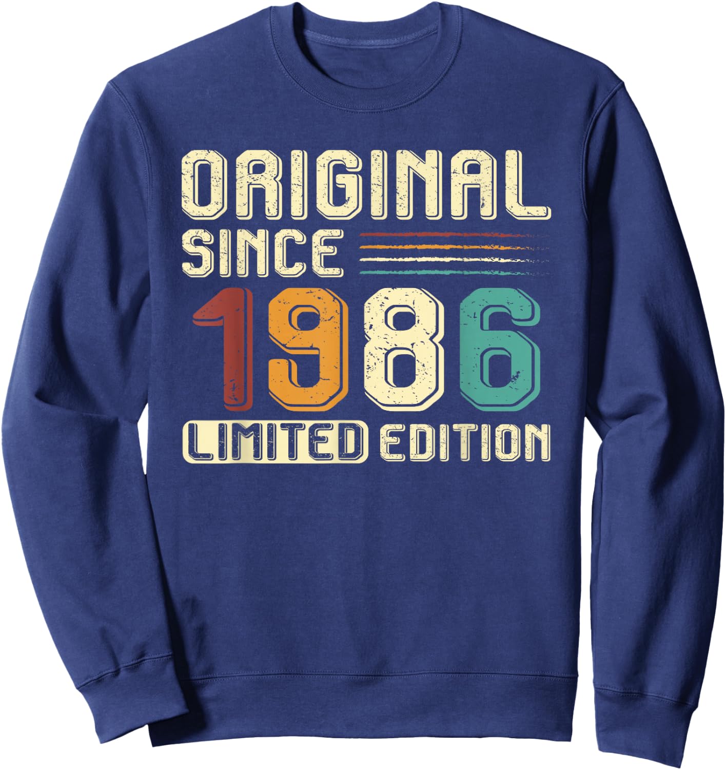 Original Gift Since 1986 Birthday Party 38 Years Man Sweatshirt - Sweatshirt | Navy