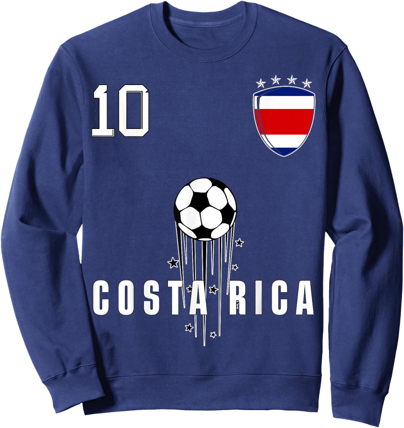 Costa Rica Flag Costa Rican Pride Lovers Sweatshirt - Sweatshirt | Navy