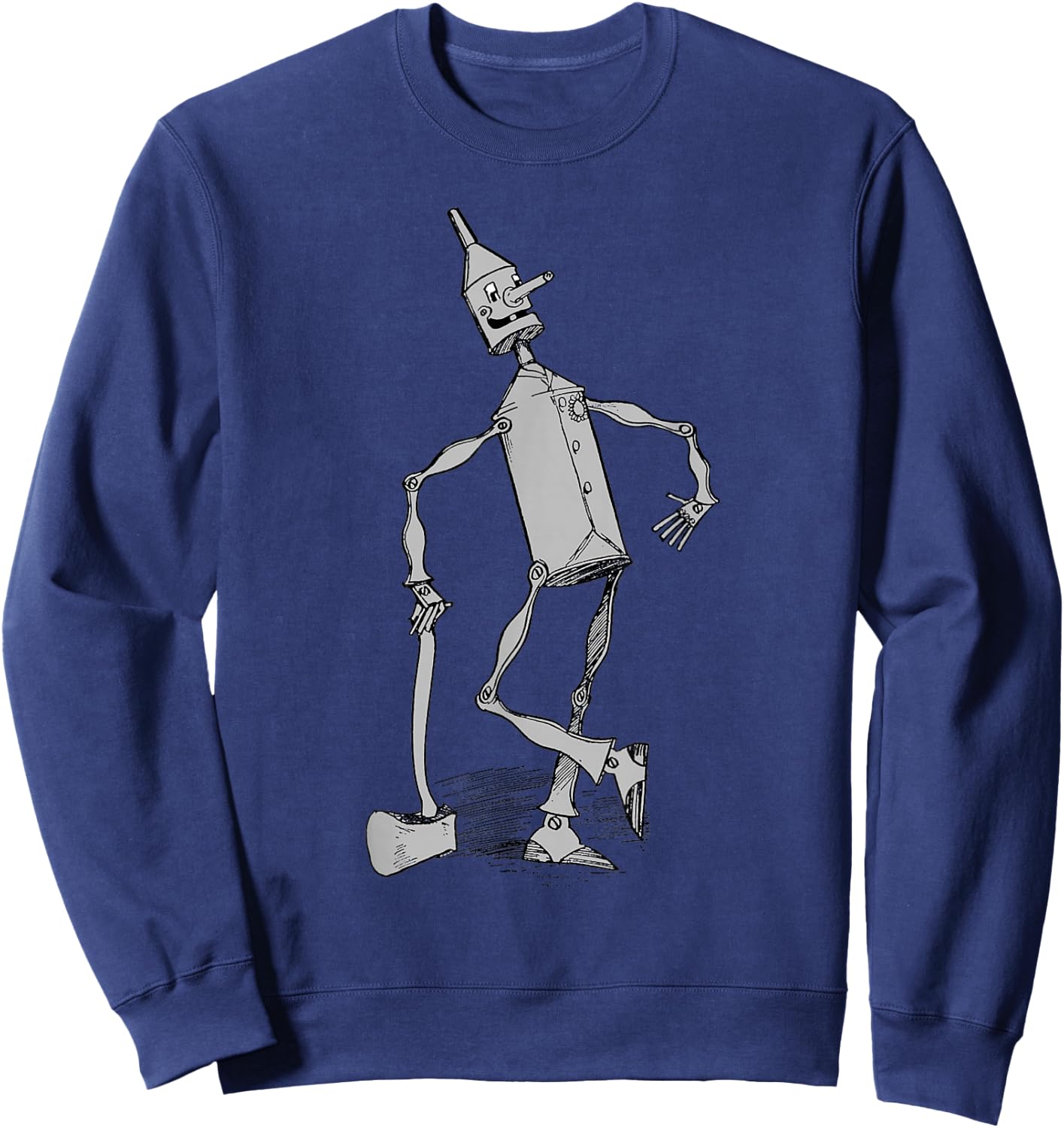 Tin Man Shirt - The Wizard Of OZ -Vintage Tin Man Sweatshirt - Sweatshirt | Navy