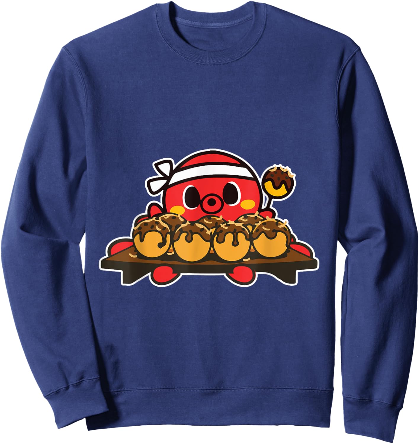 Octopus Cooking Japanese Takoyaki Sweatshirt - Sweatshirt | Navy