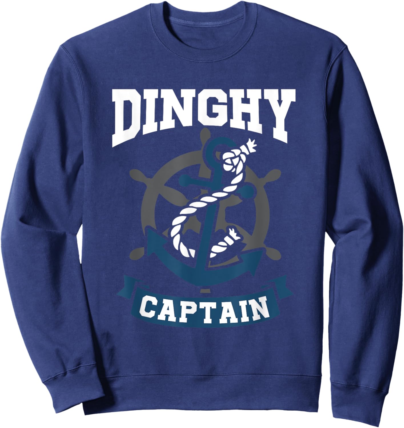 Small Boat Sailor Dinghy Captain Sweatshirt - Sweatshirt | Navy