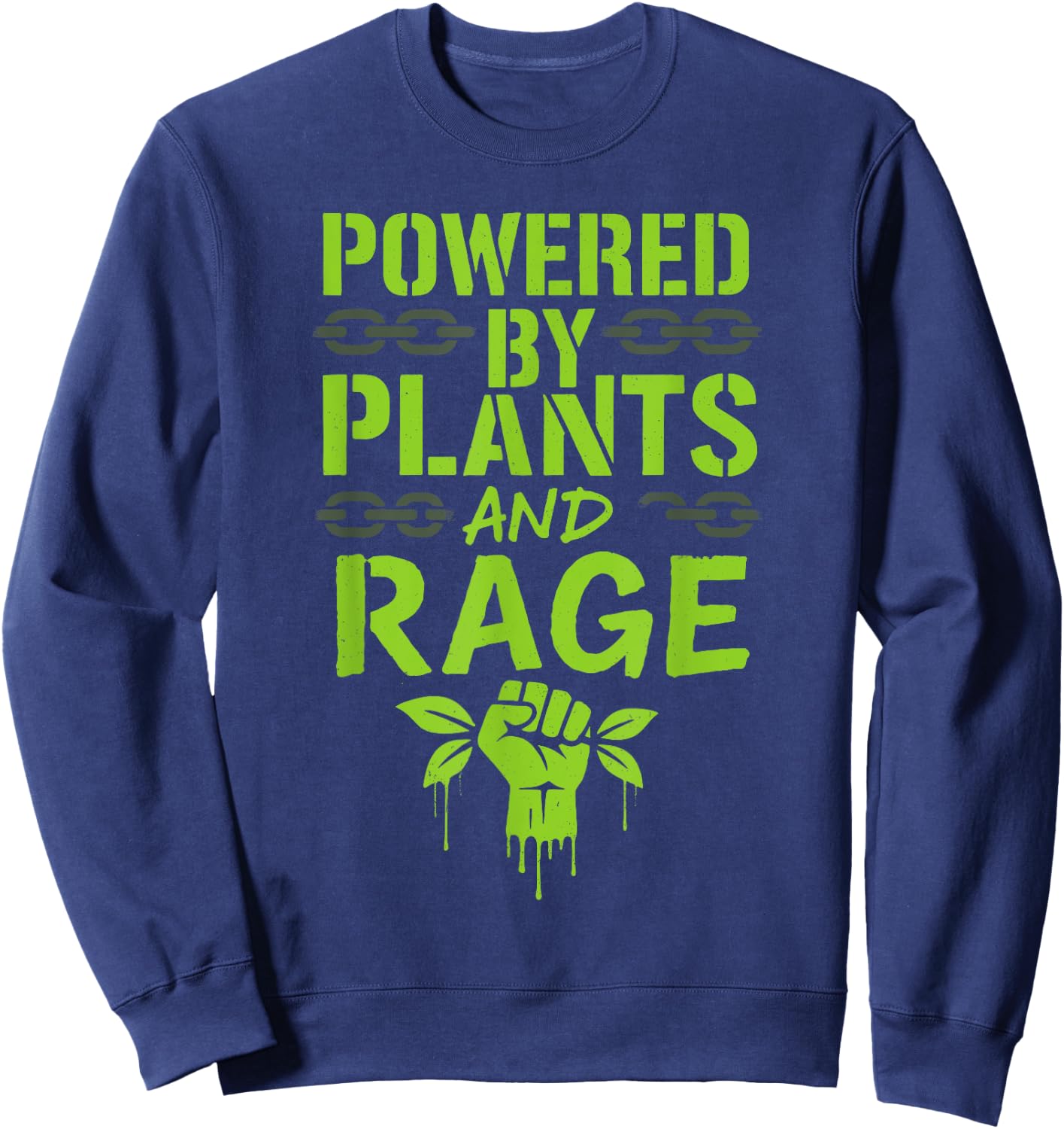 Vegan Punk Rebel Vegan Vegan Anarchist Vegan Protest Vegan Sweatshirt - Sweatshirt | Navy