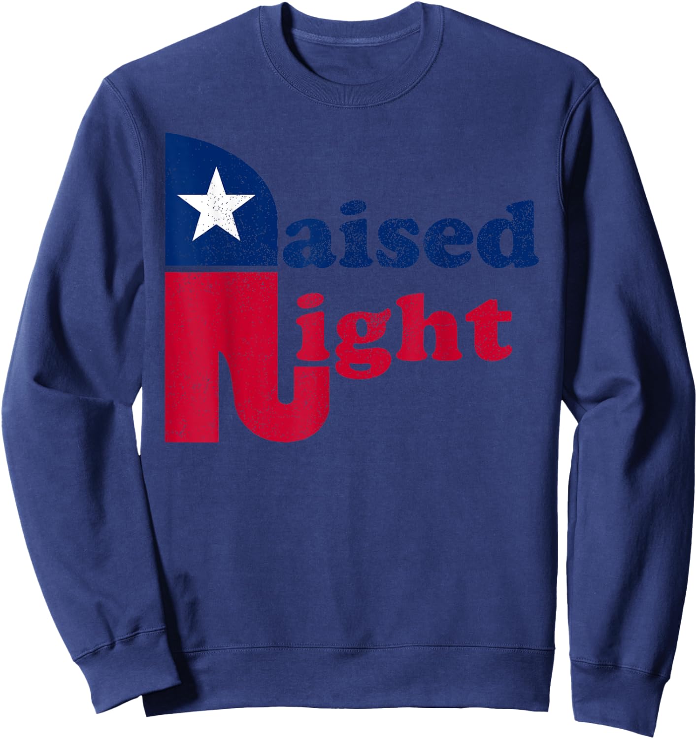 Raised Right Republican Elephant Retro Style Patriotic Gift Kids Men Sweatshirt - Sweatshirt | Navy