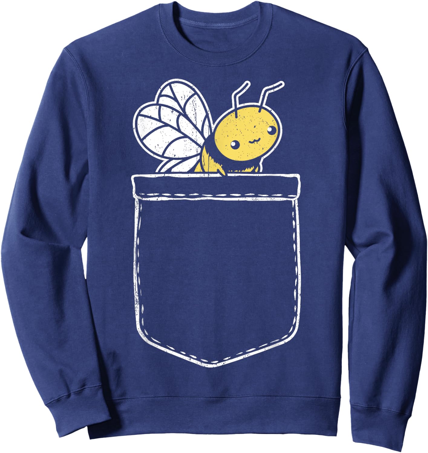 Funny Pocket Bee Bags Bee Sweatshirt - Sweatshirt | Navy
