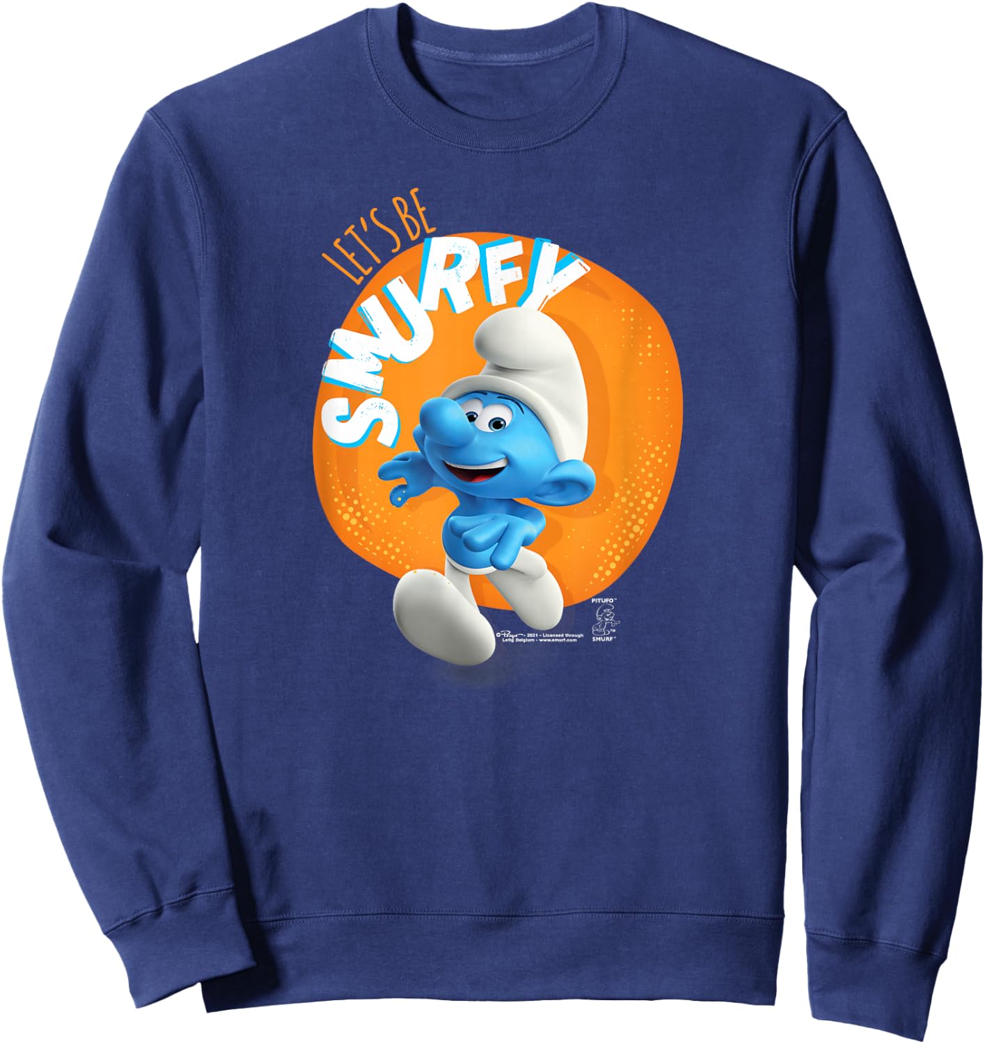 The Smurfs Let's Be Smurfy Sweatshirt - Sweatshirt | Navy