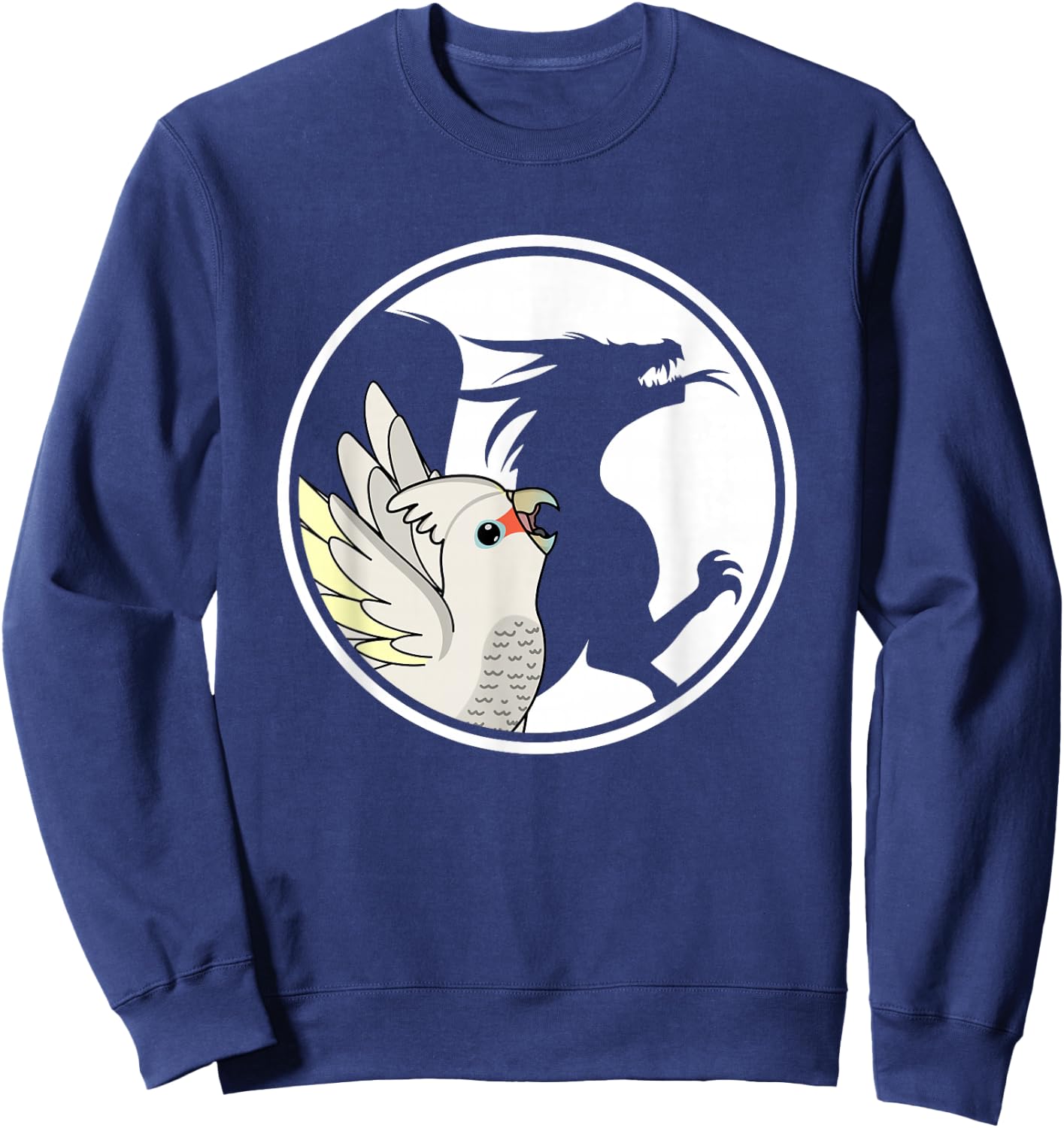 Parrot & Dragon Shadow I Goffins Cockatoo Sweatshirt - Sweatshirt | Navy