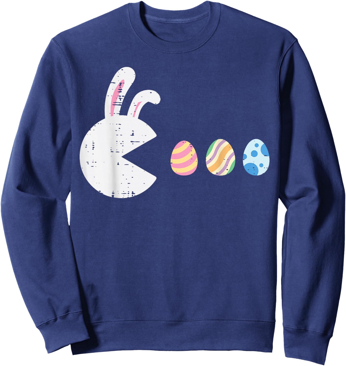 Easter Video Game Eating Eggs Gaming Men Boys Kids Youth Sweatshirt - Sweatshirt | Navy