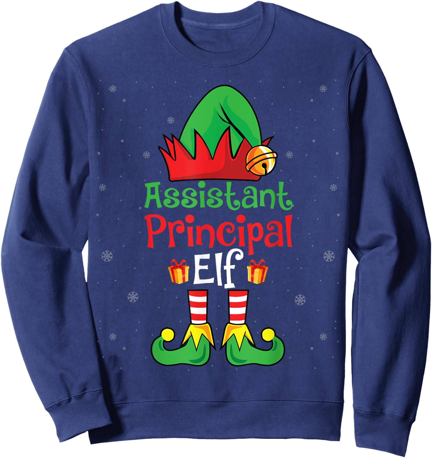 Assistant Principal Elf Xmas Party Christmas Holidays Elf Sweatshirt - Sweatshirt | Navy