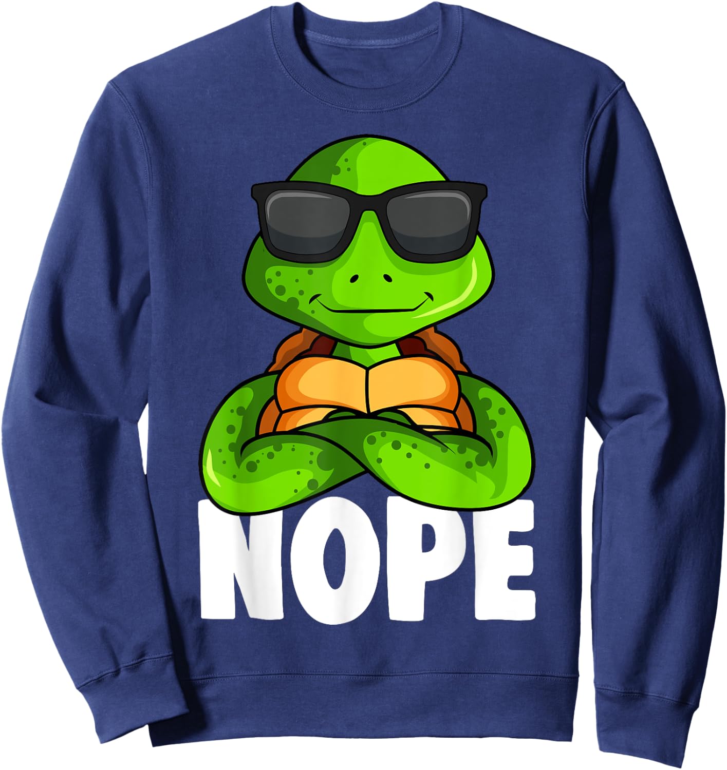 Schildkröten Kinder Jungen Mädchen Damen Schildkröte Sweatshirt - Sweatshirt | Navy
