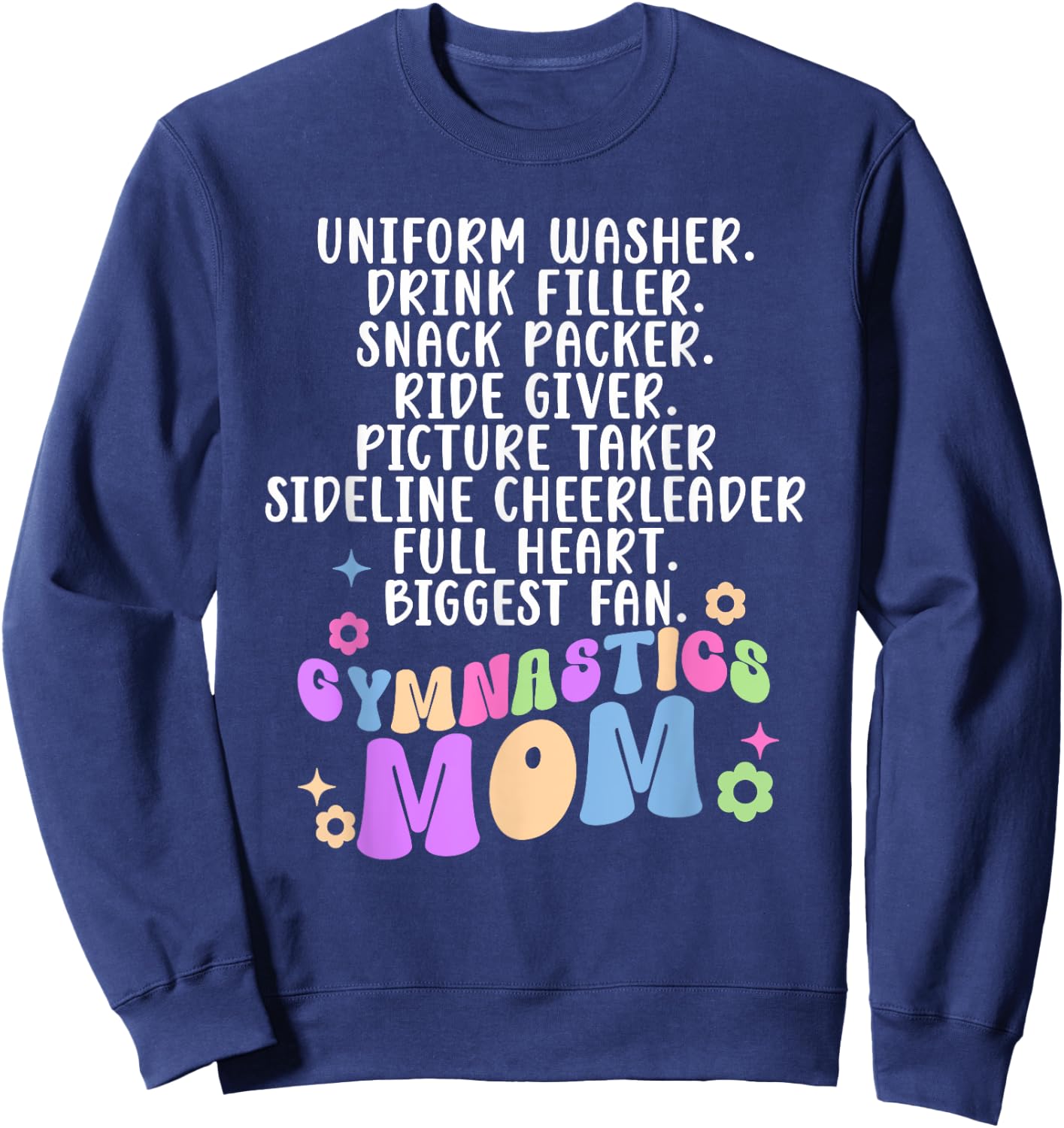 Gymnastics Mom Definition Mom Of A Gymnast Mother Sweatshirt - Sweatshirt | Navy