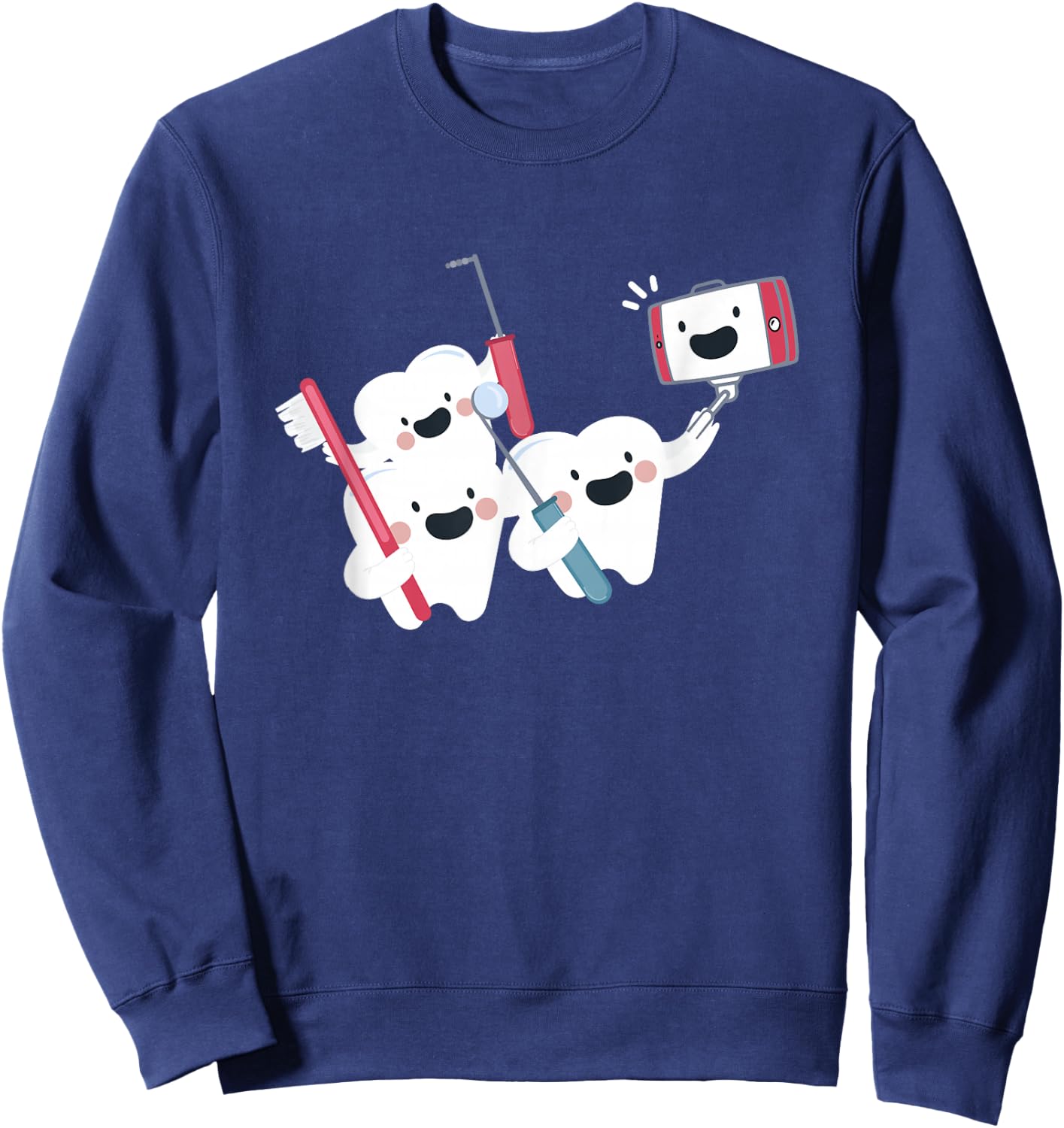 Molar Selfie - Funny Dentist Shirt Gift Dentists Sweatshirt - Sweatshirt | Navy