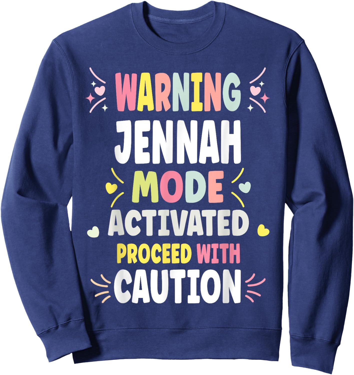 JENNAH Personalized Women's Gift Custom JENNAH Sweatshirt - Sweatshirt | Navy