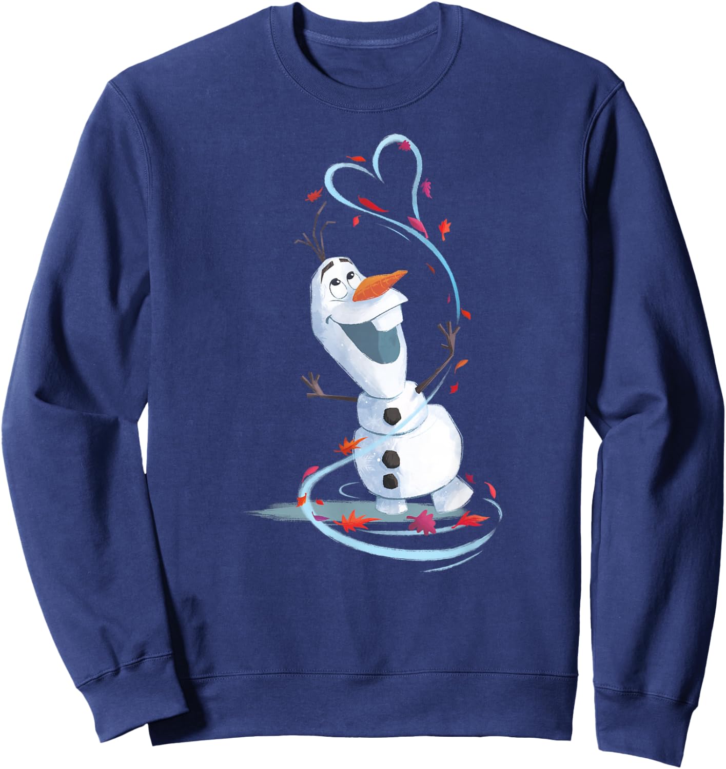 Frozen Olaf Snowman Heart Sweatshirt - Sweatshirt | Navy