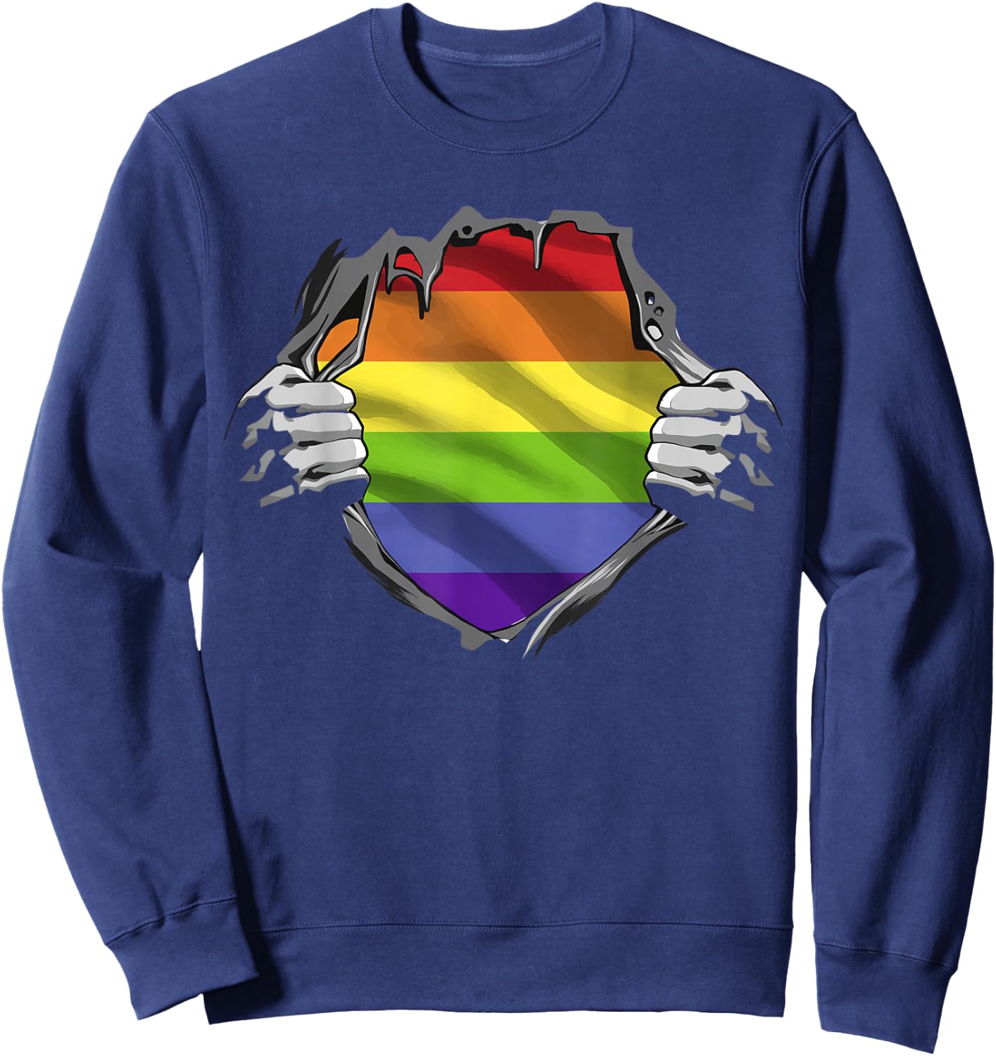 LGBTQ - Gay Pride - Regenbogen Sweatshirt - Sweatshirt | Navy