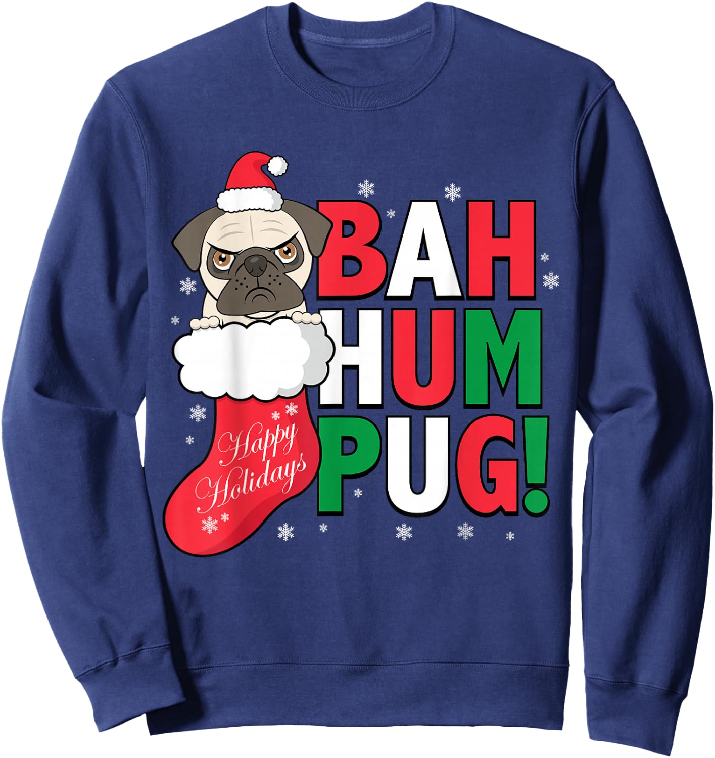 Bah Humpug Holiday Sweatshirt - Sweatshirt | Navy
