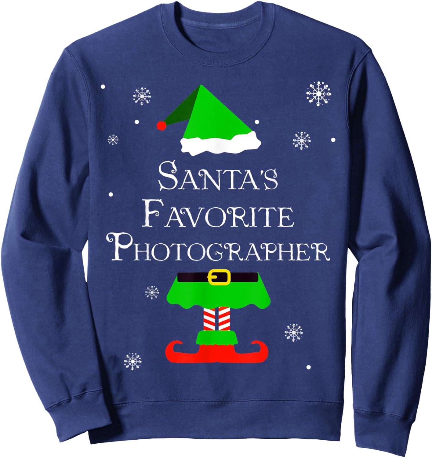 Santa's Favorite Photographer Sweatshirt - Sweatshirt | Navy