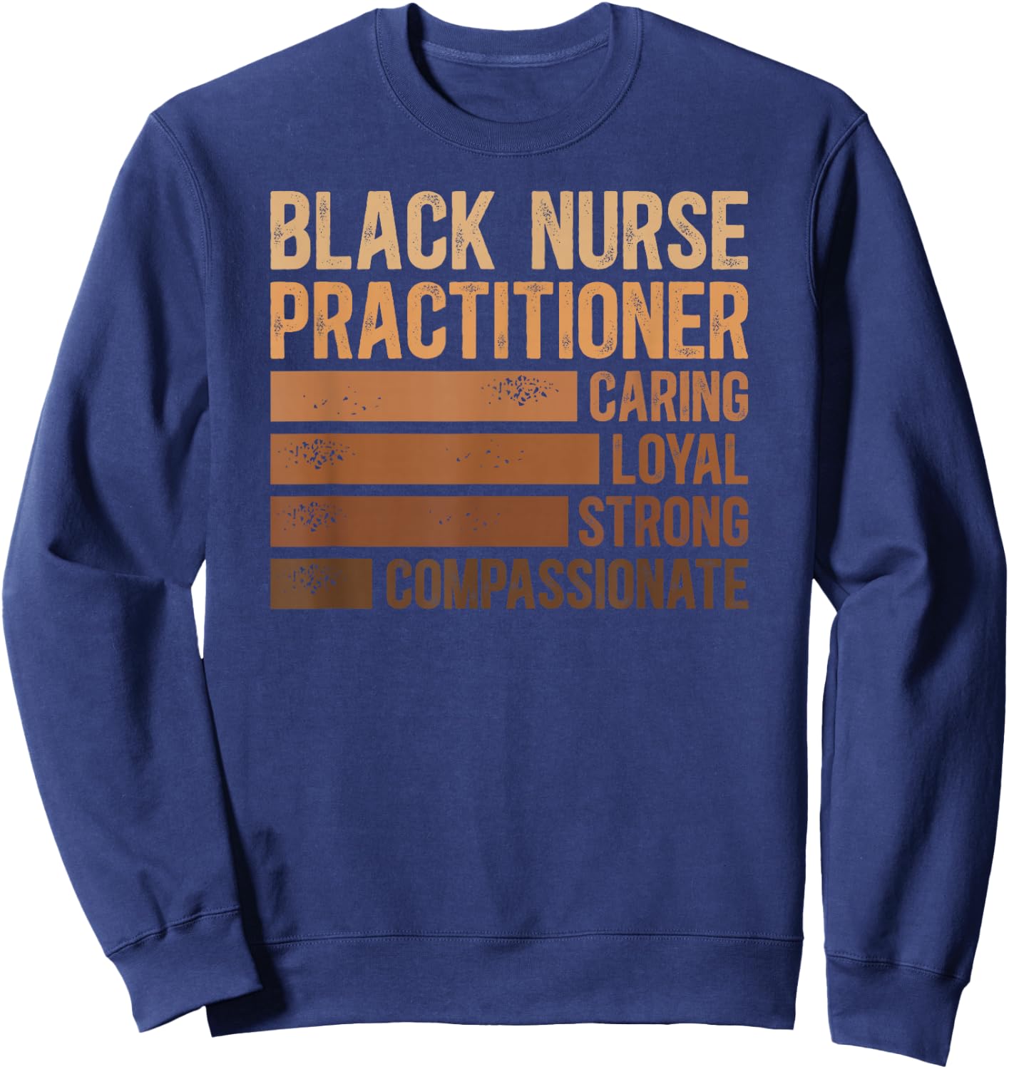 Black Nurse Practitioner African American Nurse Practitioner Sweatshirt - Sweatshirt | Navy
