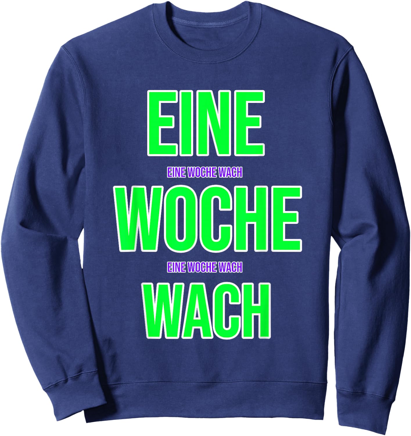 A Woche wach - Party Mallorca Malle , black Sweatshirt - Sweatshirt | Navy