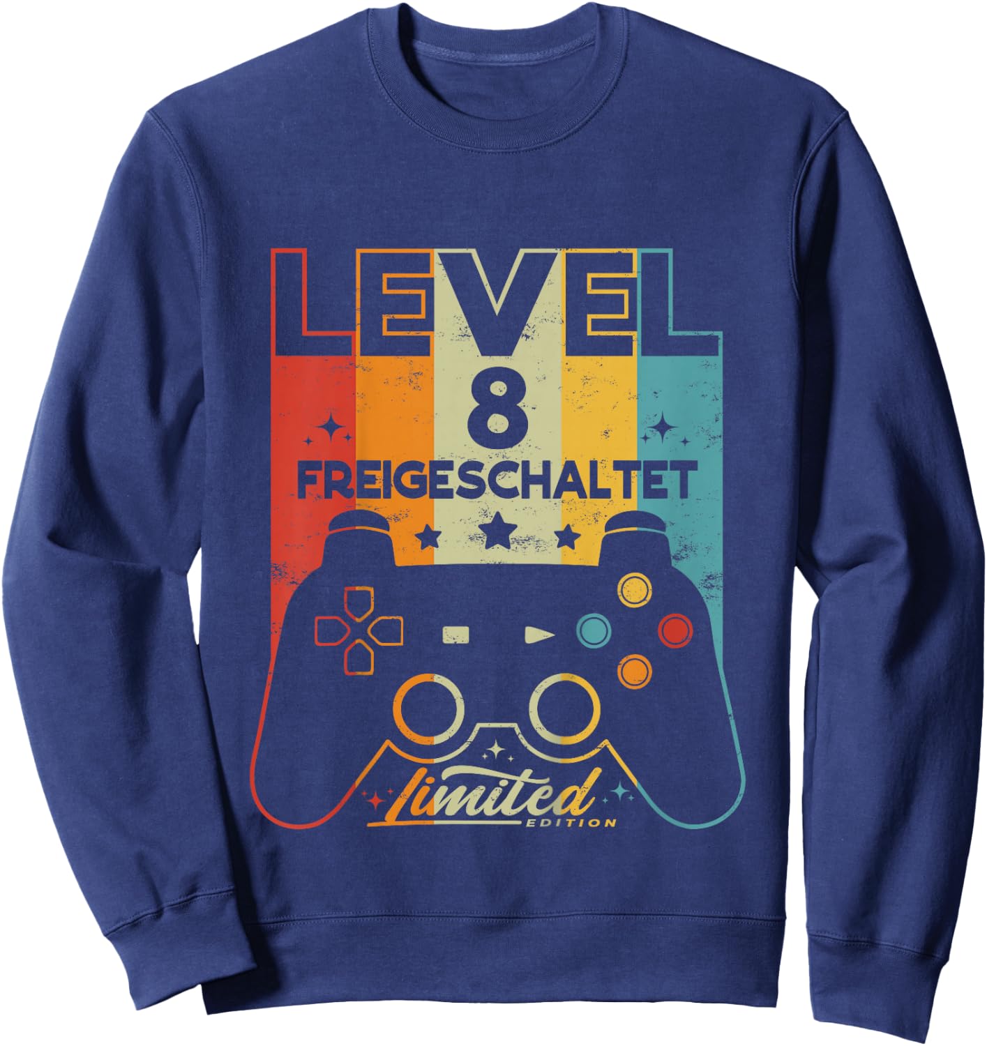 Children's 8 Years Boy Girl Gamer Born 2014 8th Birthday , black, 80 Sweatshirt - Sweatshirt | Navy