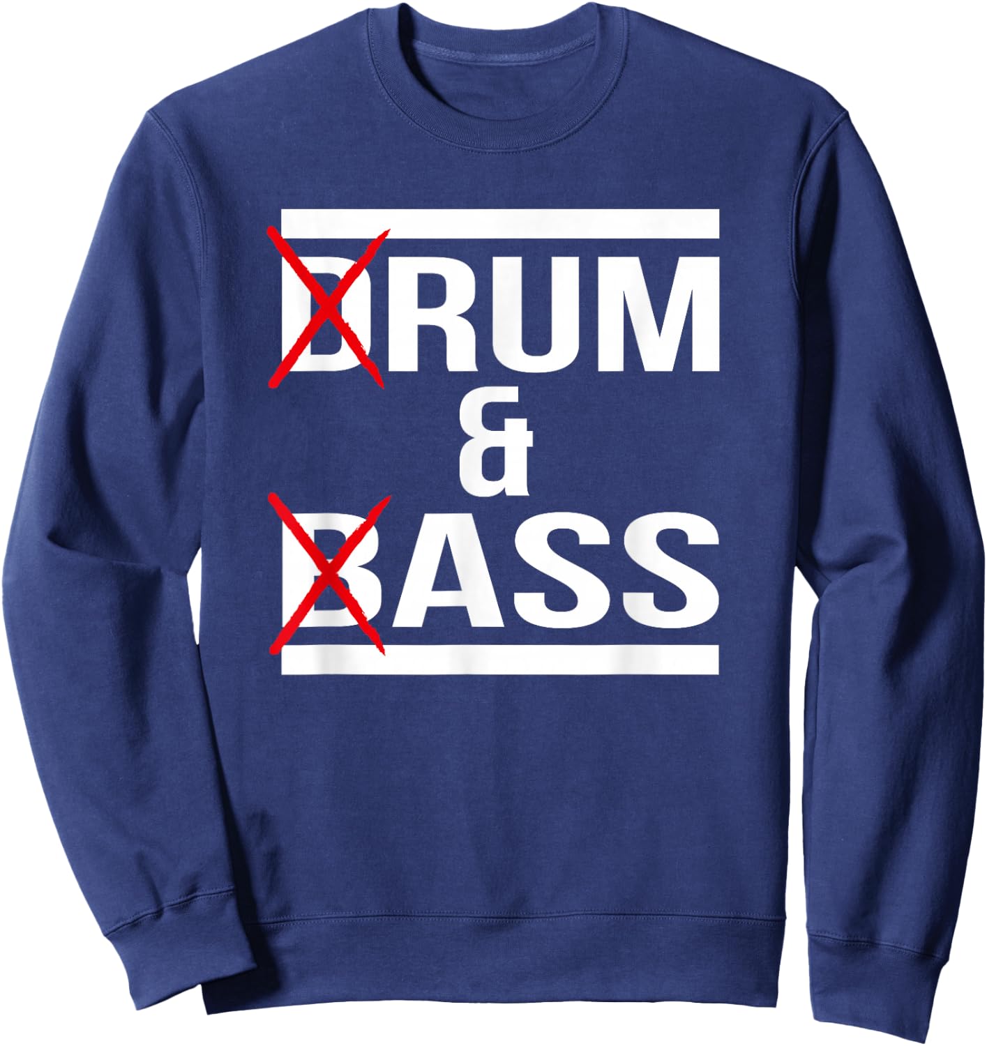 Drum and Bass Adult Black S Sweatshirt - Sweatshirt | Navy