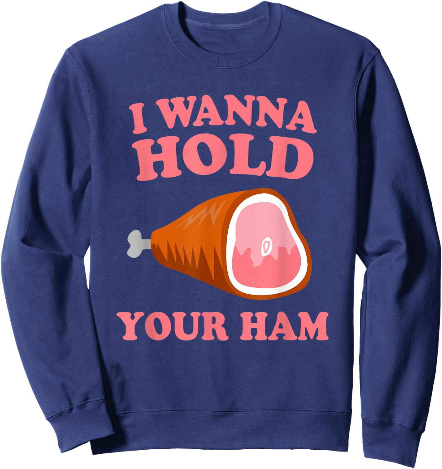 Adults, -Kids Black Small Thanksgiving Themed Funny Cartoon Sweatshirt - Sweatshirt | Navy
