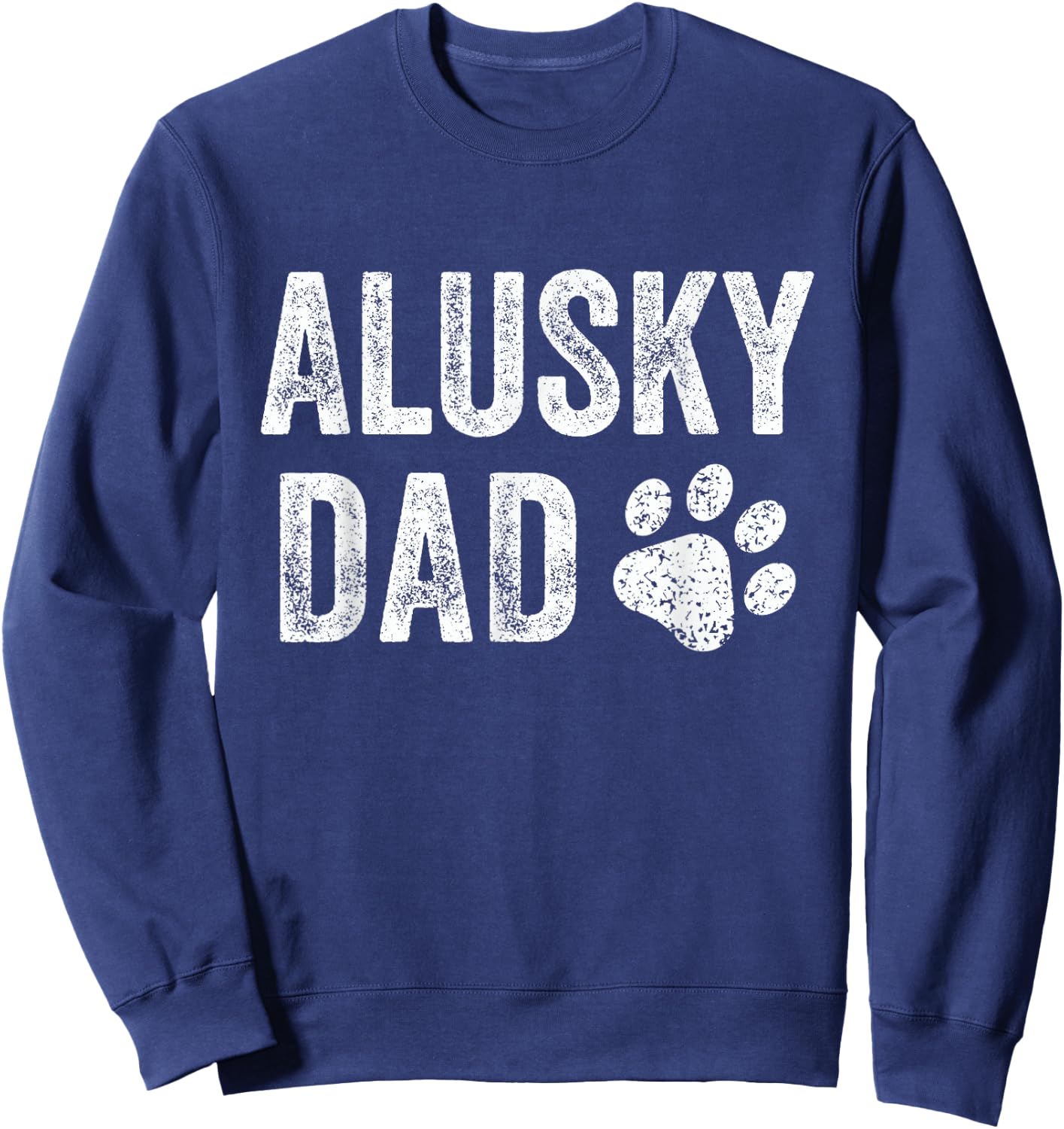 Retro Alusky Dad Papa Father's Day Alusky Lovers Sweatshirt - Sweatshirt | Navy