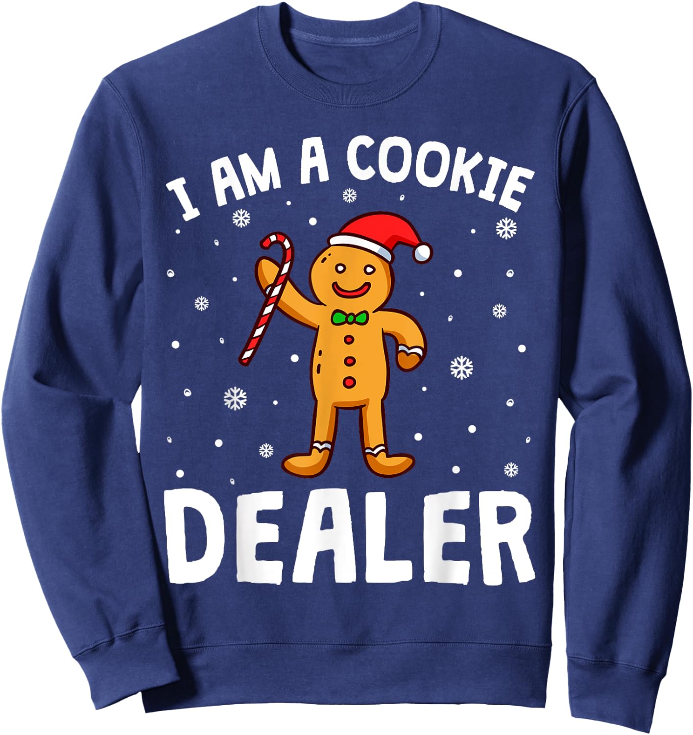 I'm A Cookie Dealer Christmas Seller Baking Crew Boys Girl Sweatshirt - Sweatshirt | Navy