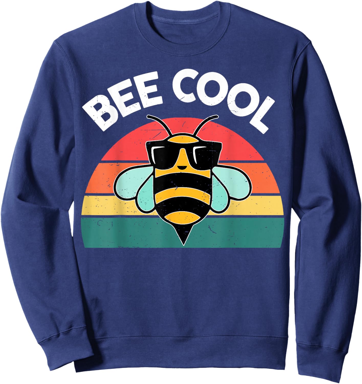 Boy Bumble Bee Cool-Shirt Funny Kids Toddler Girl BumbleBee Sweatshirt - Sweatshirt | Navy