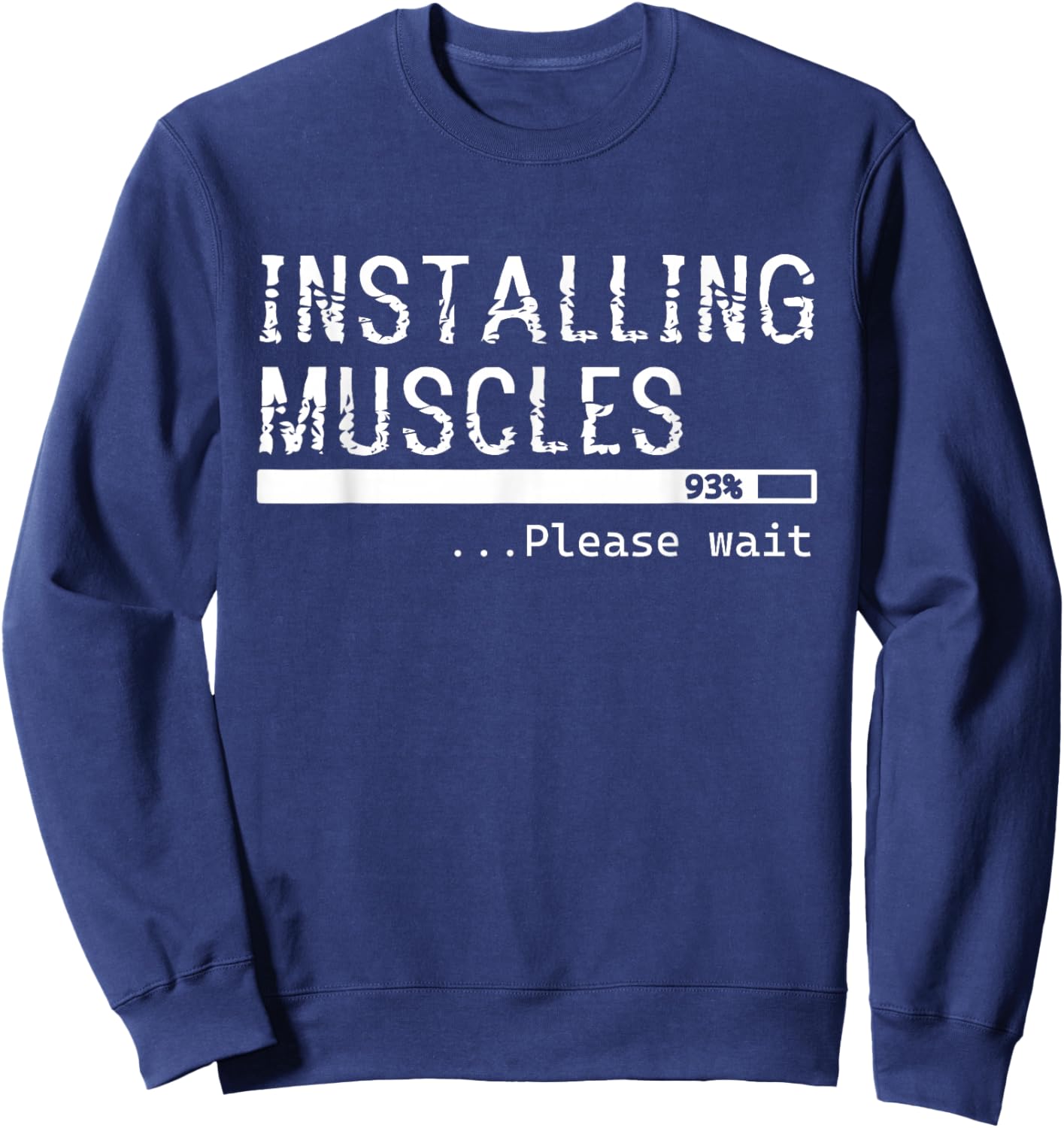 Funny Training with Quote , black Sweatshirt - Sweatshirt | Navy