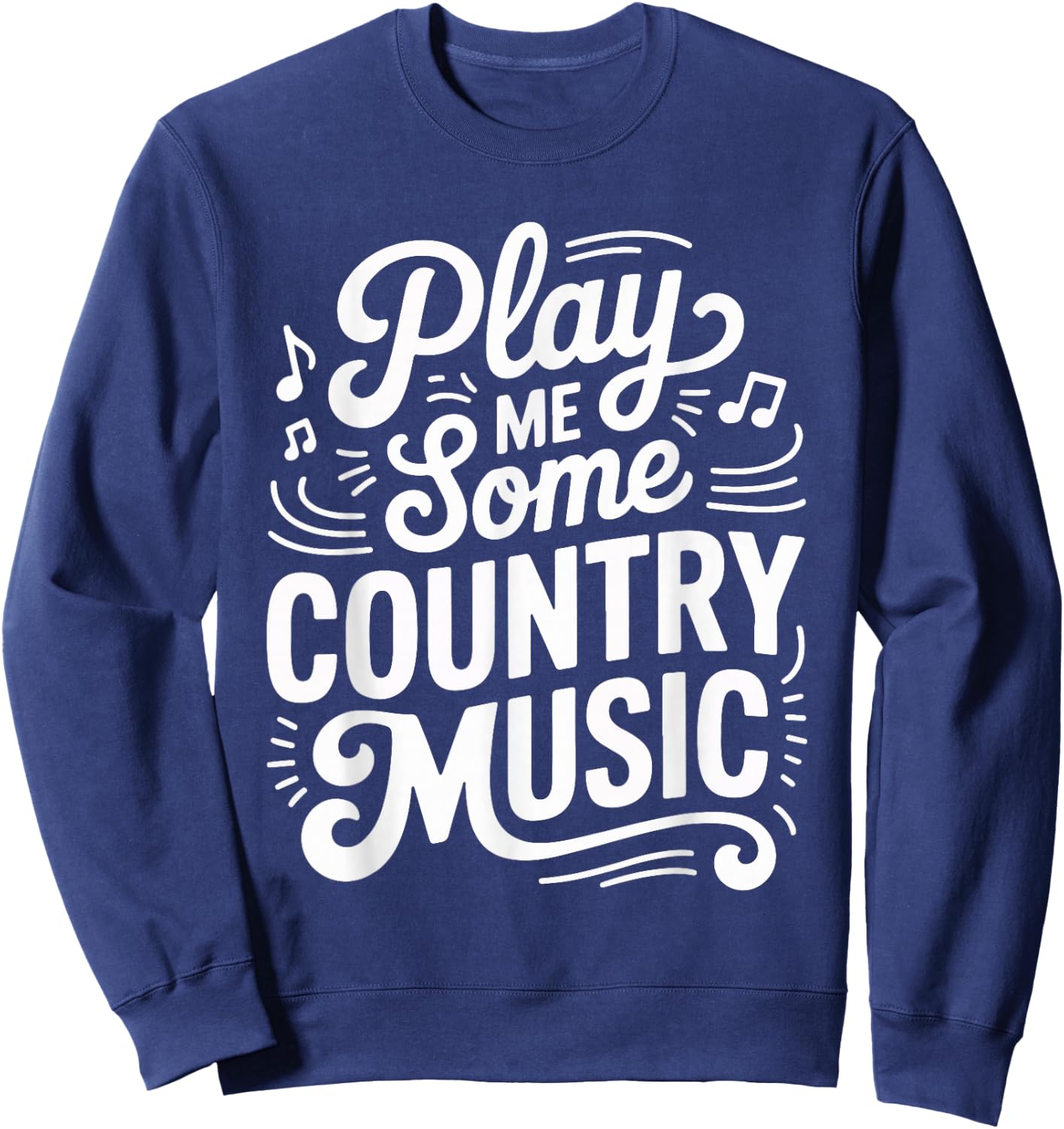 Play Me Some Country Music Classic Sunset Sweatshirt - Sweatshirt | Navy