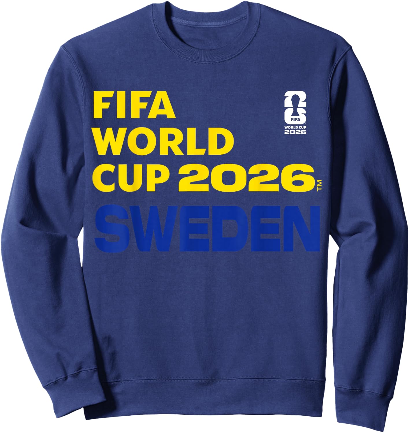 FIFA World CUP26 Sweden Block Letters Sweatshirt - Sweatshirt | Navy